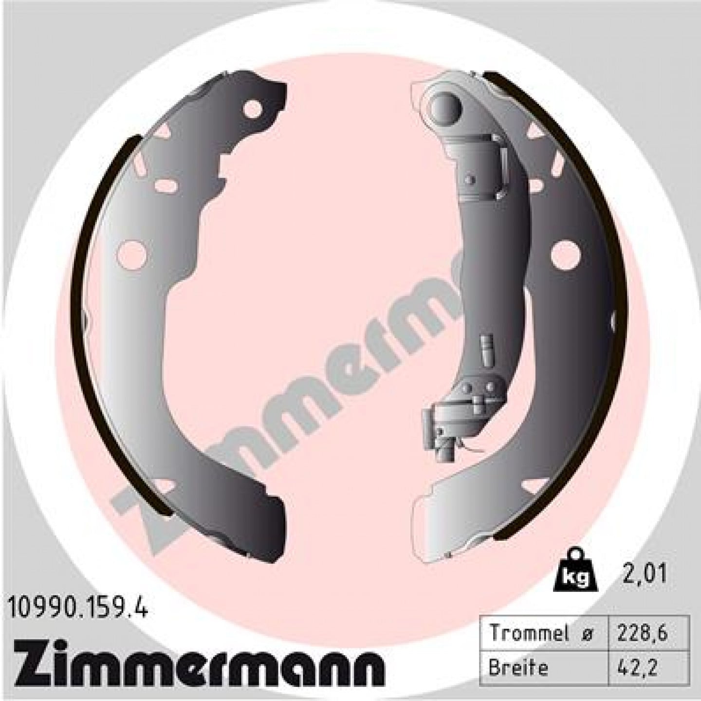 Sada brzdových čelistí ZIMMERMANN 10990.159.4