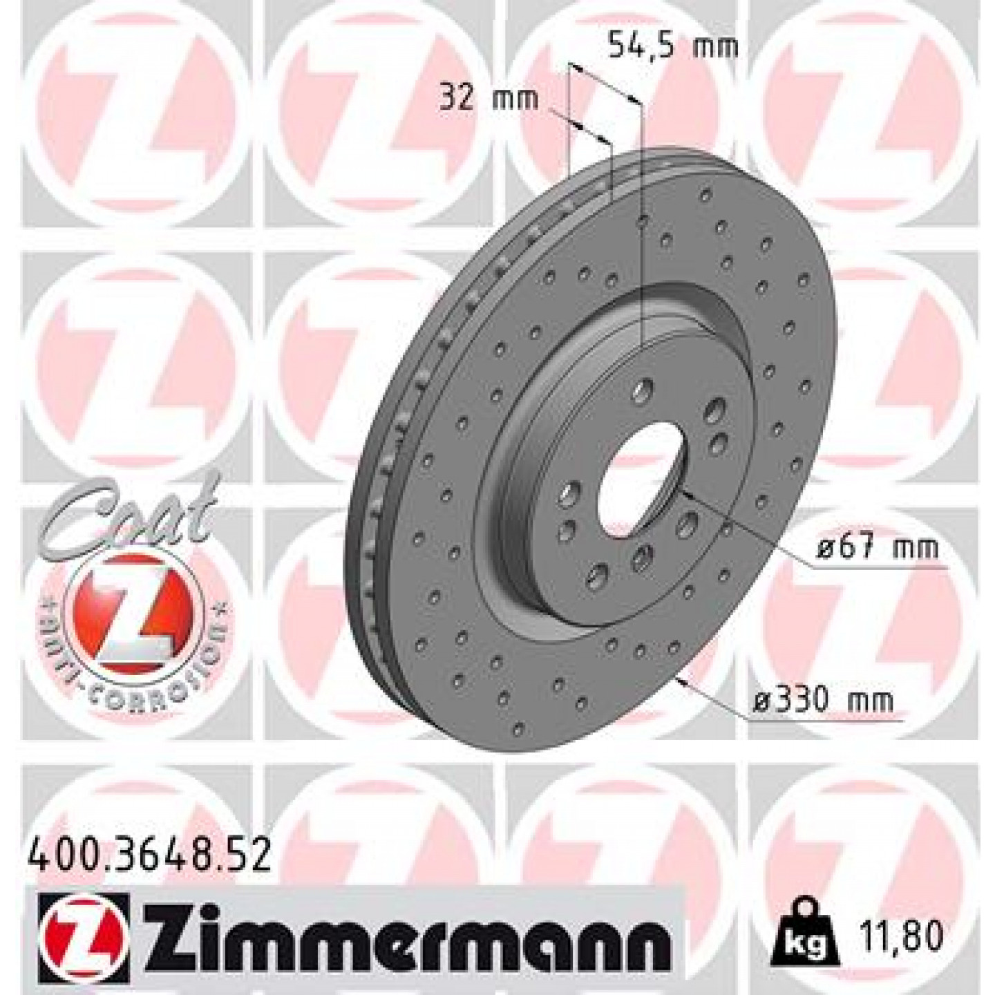 Discofreno ZIMMERMANN 400.3648.52