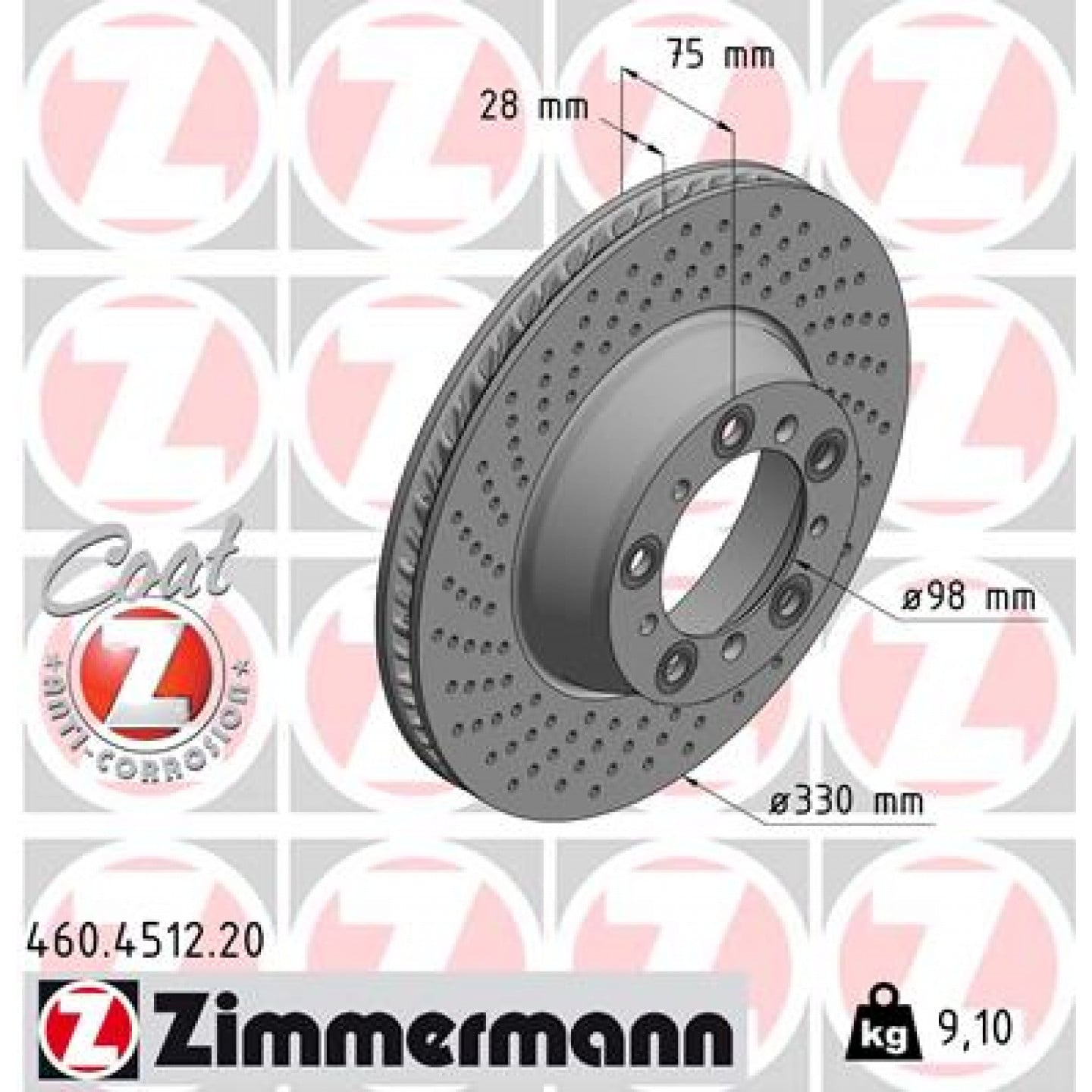 Discofreno ZIMMERMANN 460.4512.20