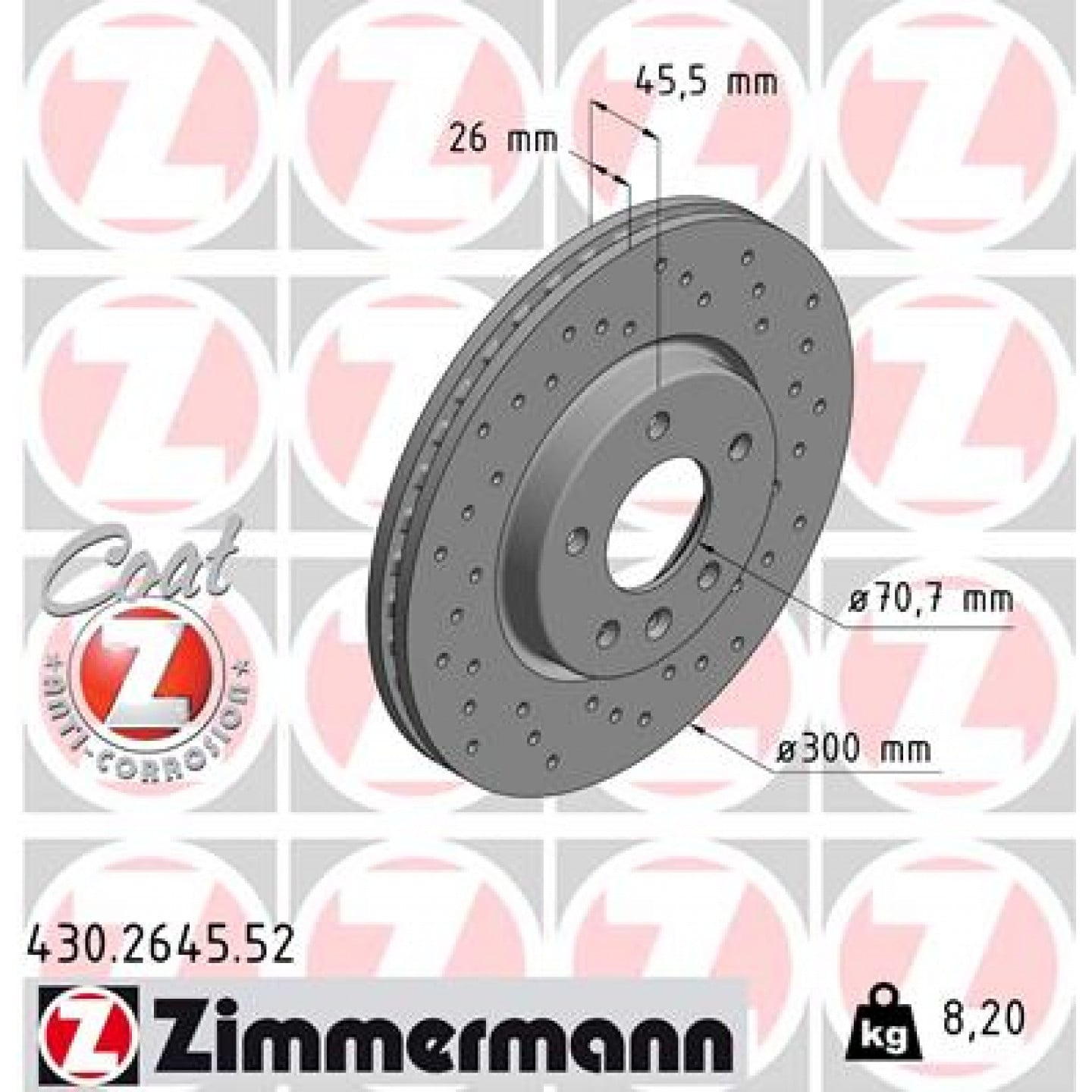 Discofreno ZIMMERMANN 430.2645.52