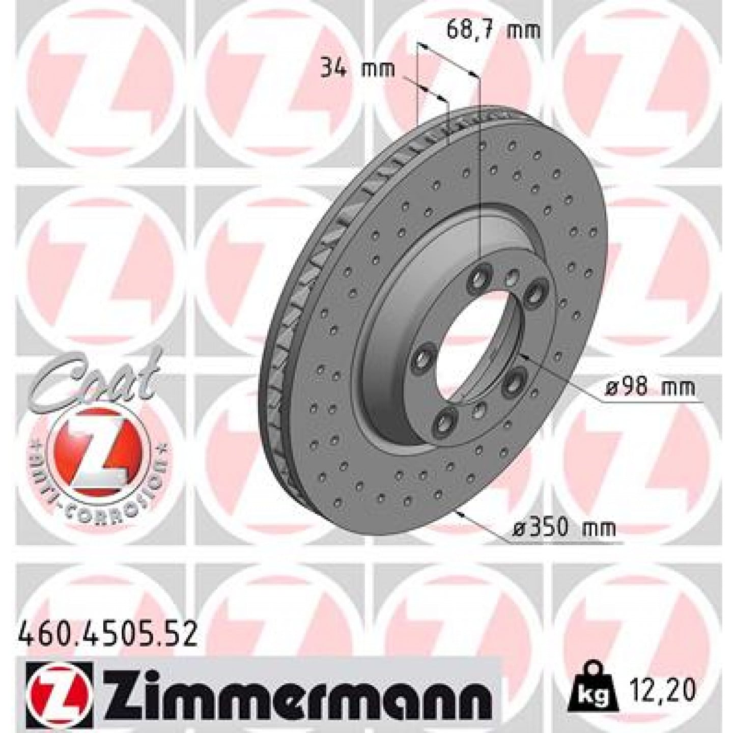 Discofreno ZIMMERMANN 460.4505.52