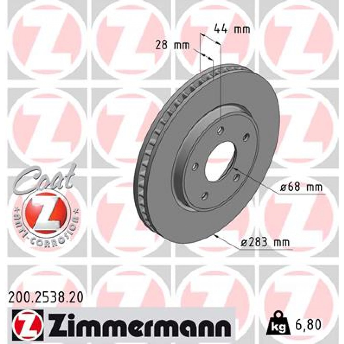 Discofreno ZIMMERMANN 200.2538.20