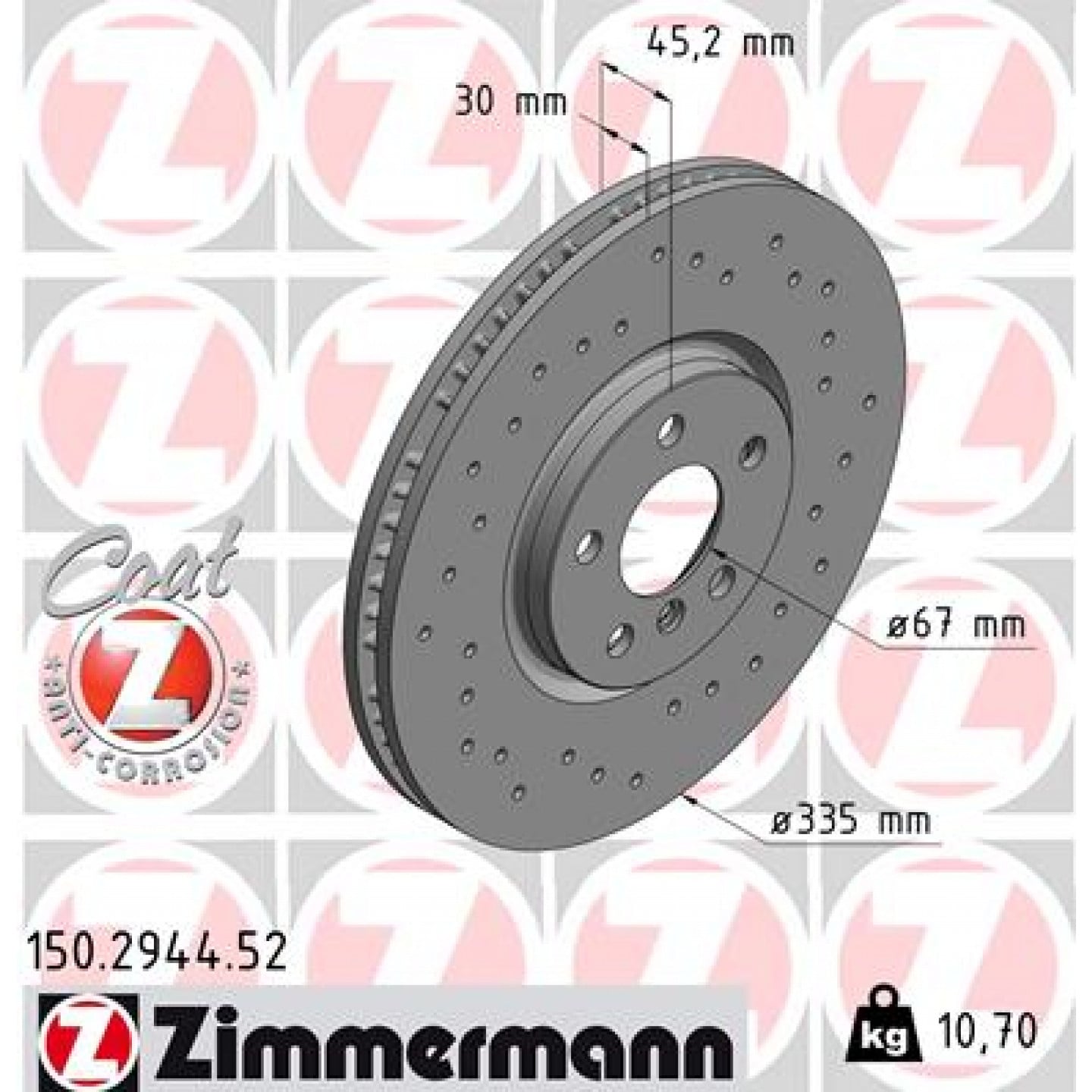 Discofreno ZIMMERMANN 150.2944.52