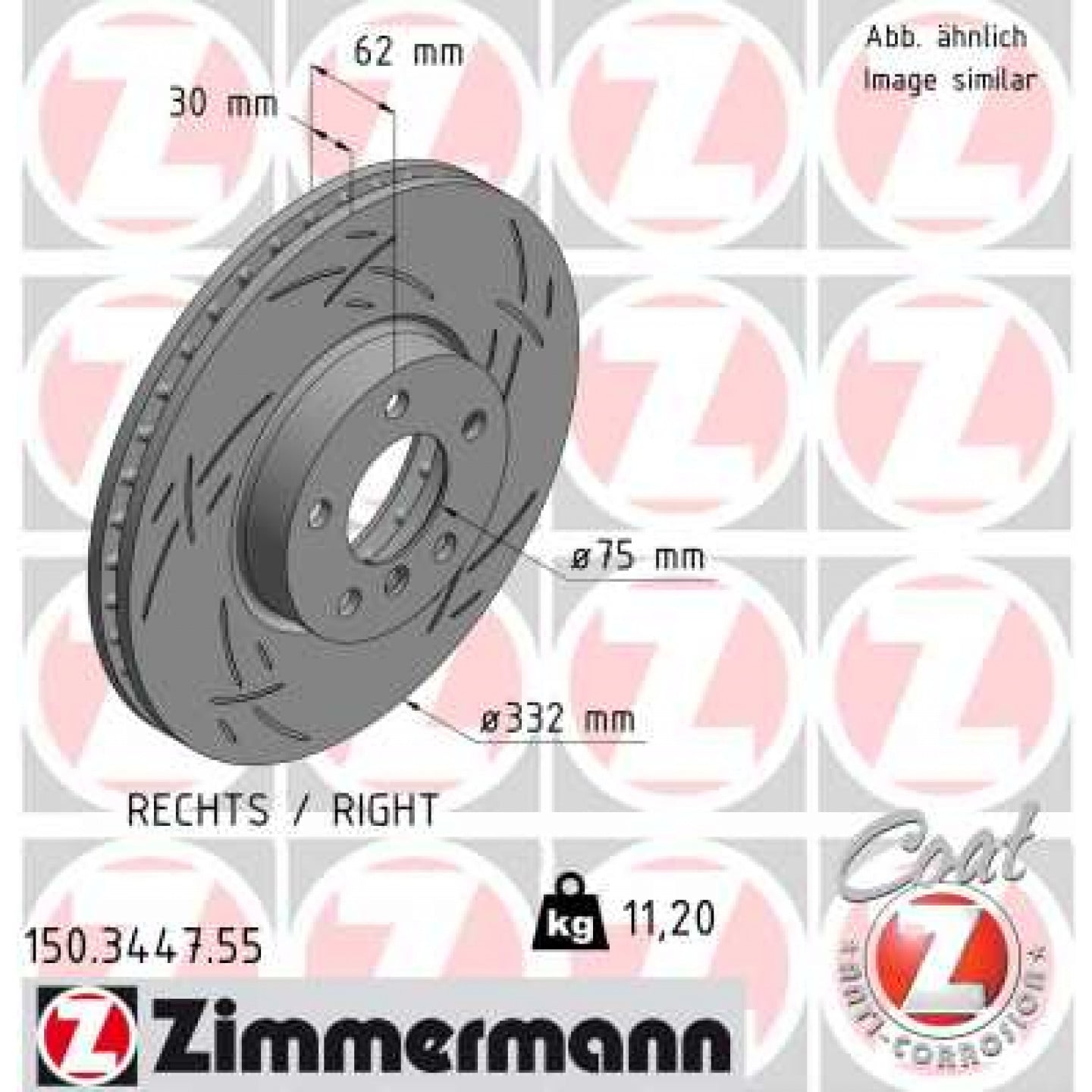 Brzdový kotouč ZIMMERMANN 150.3447.55