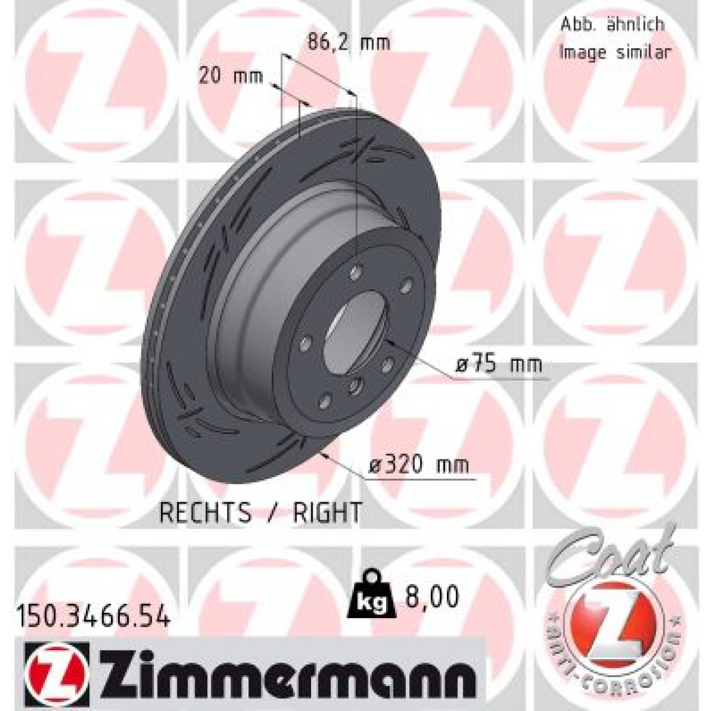 Discofreno ZIMMERMANN 150.3466.54