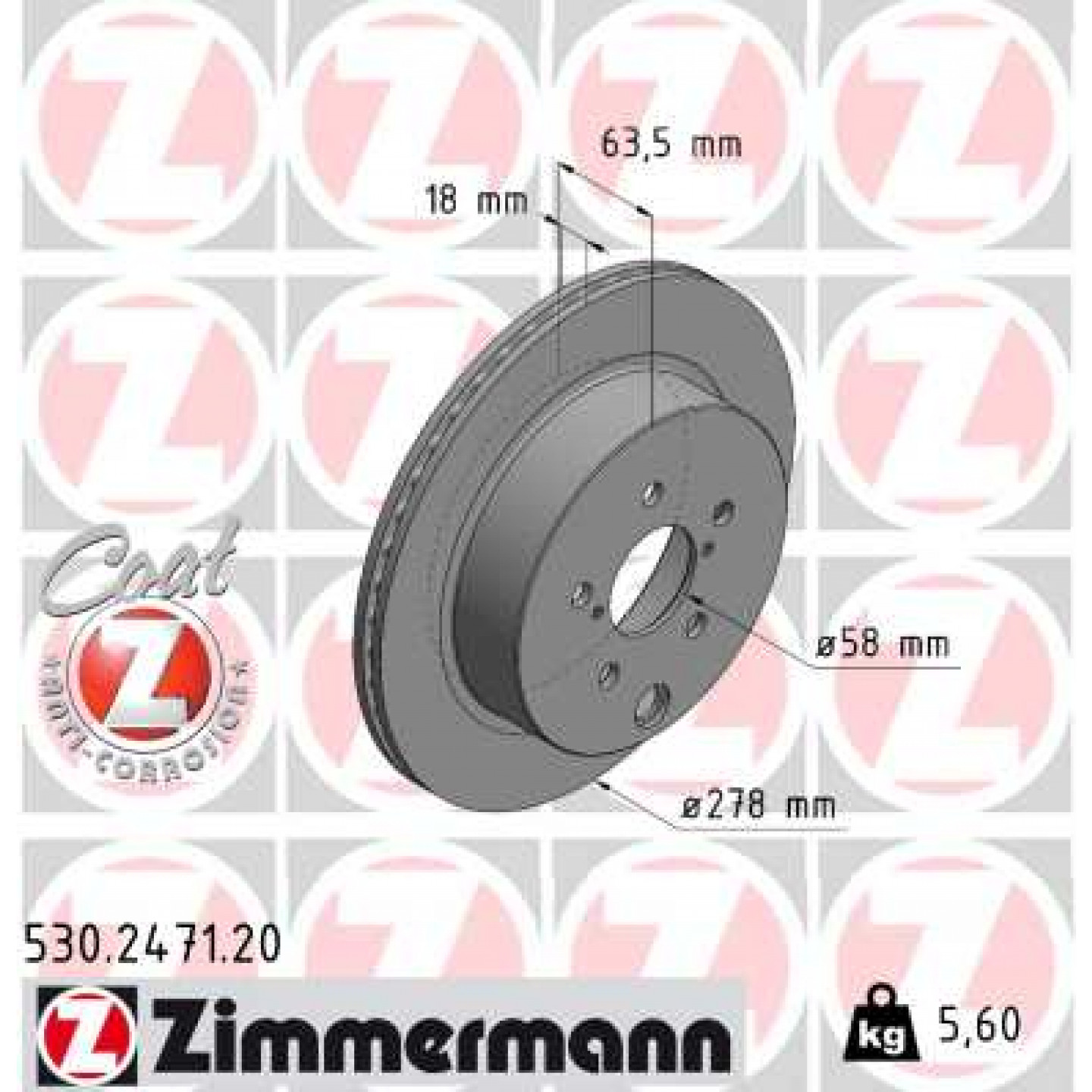 Discofreno ZIMMERMANN 530.2471.20