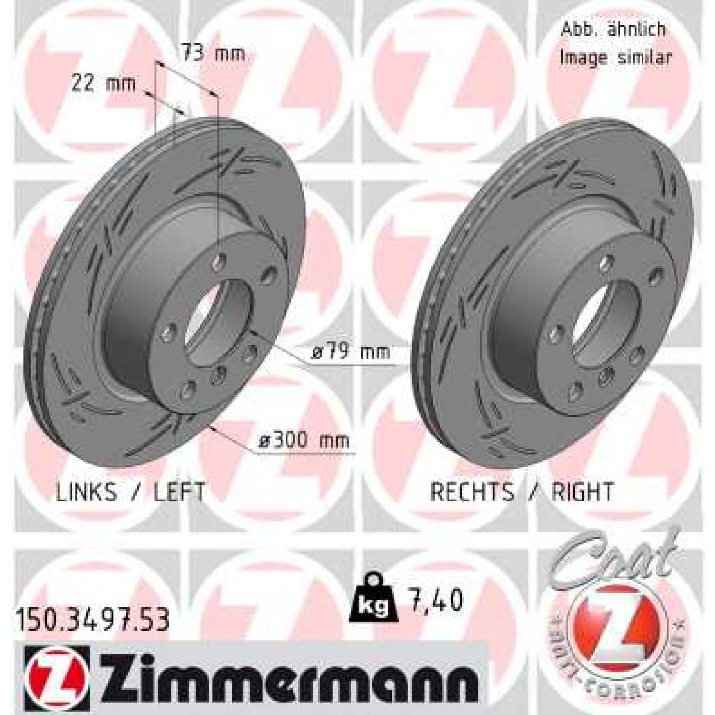 Discofreno ZIMMERMANN 150.3497.53