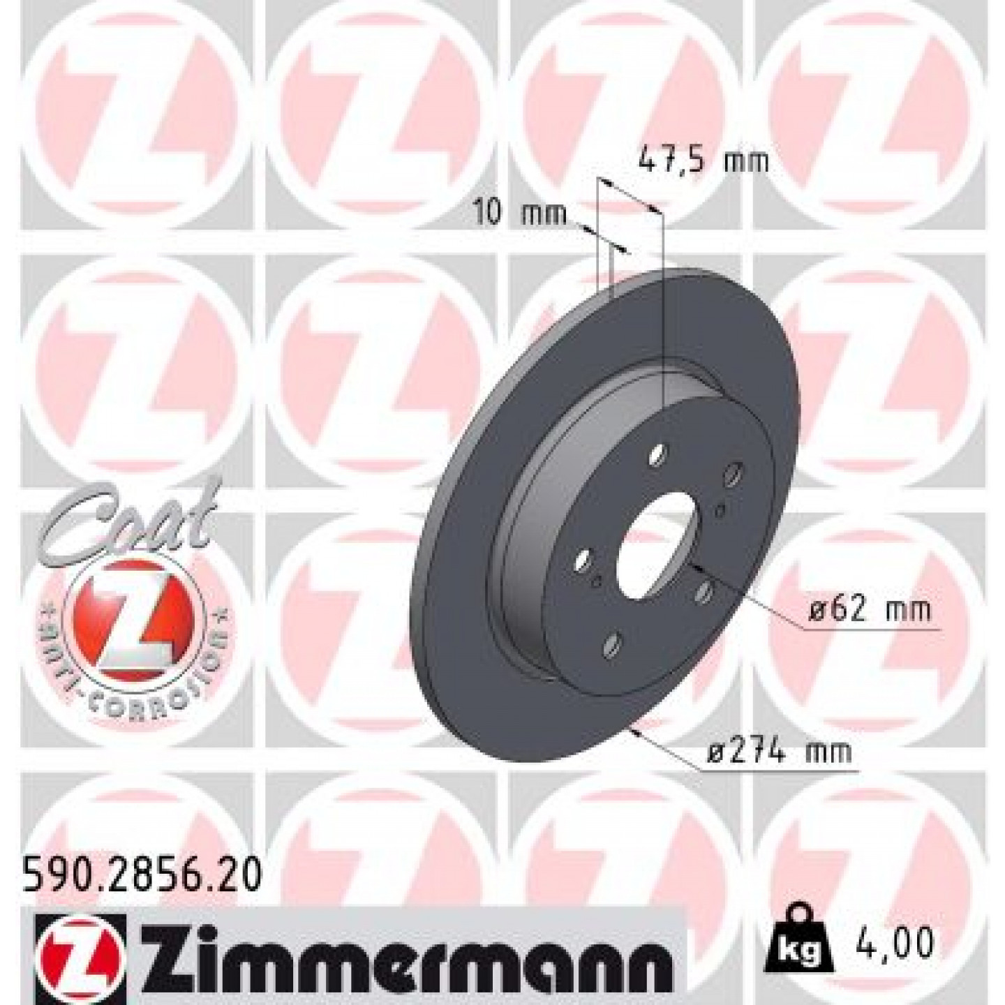 Discofreno ZIMMERMANN 590.2856.20