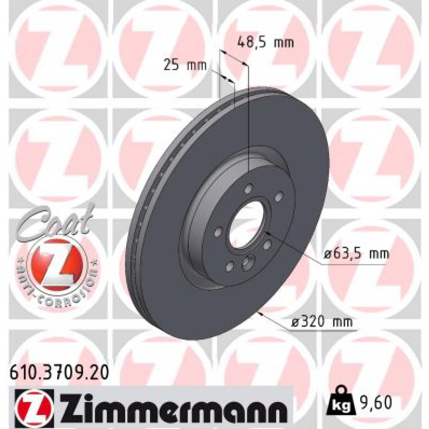 Discofreno ZIMMERMANN 610.3709.20