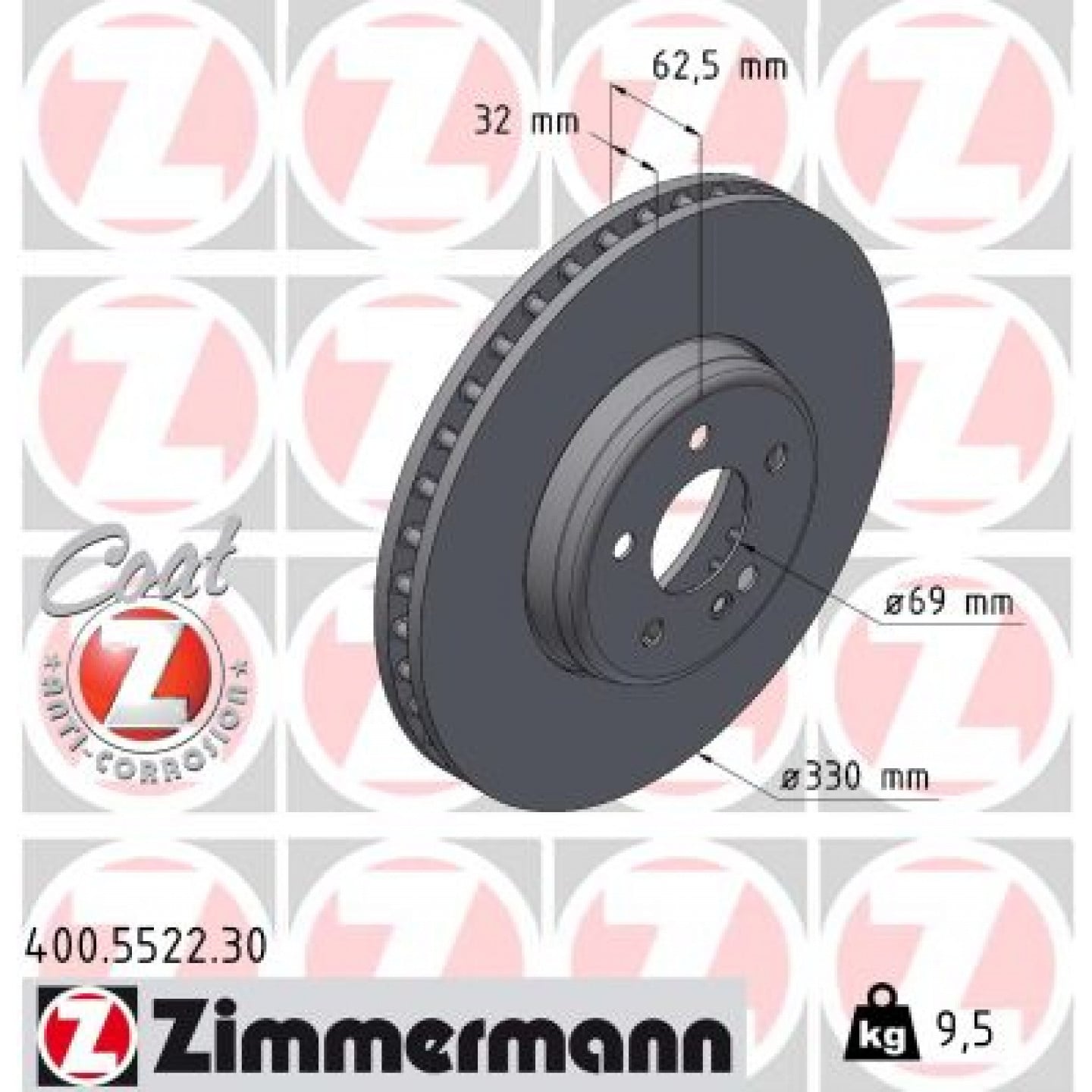 Discofreno ZIMMERMANN 400.5522.30