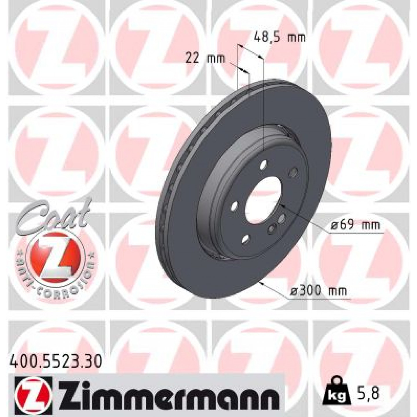 Discofreno ZIMMERMANN 400.5523.30