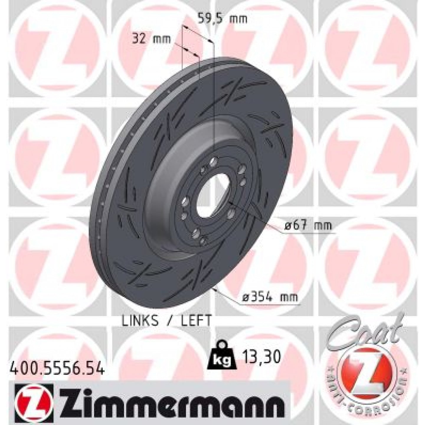 Discofreno ZIMMERMANN 400.5556.54