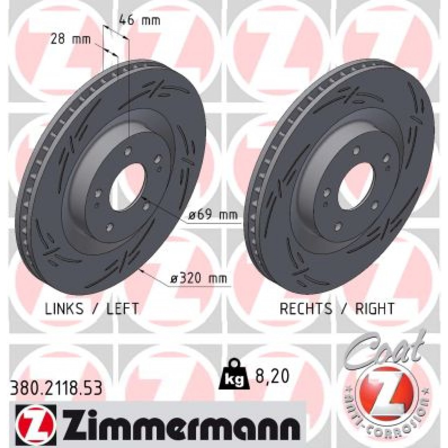Discofreno ZIMMERMANN 380.2118.53