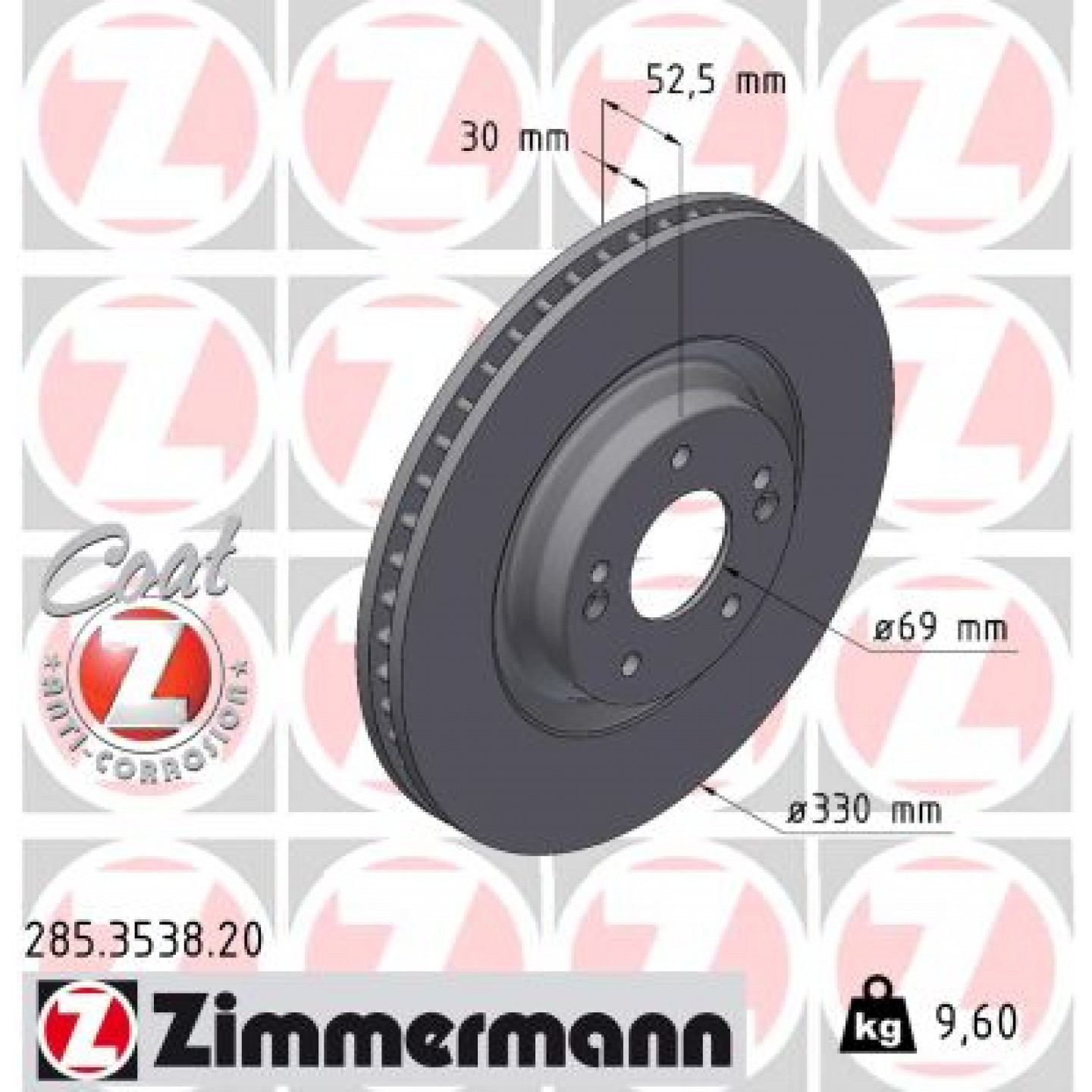 Discofreno ZIMMERMANN 285.3538.20