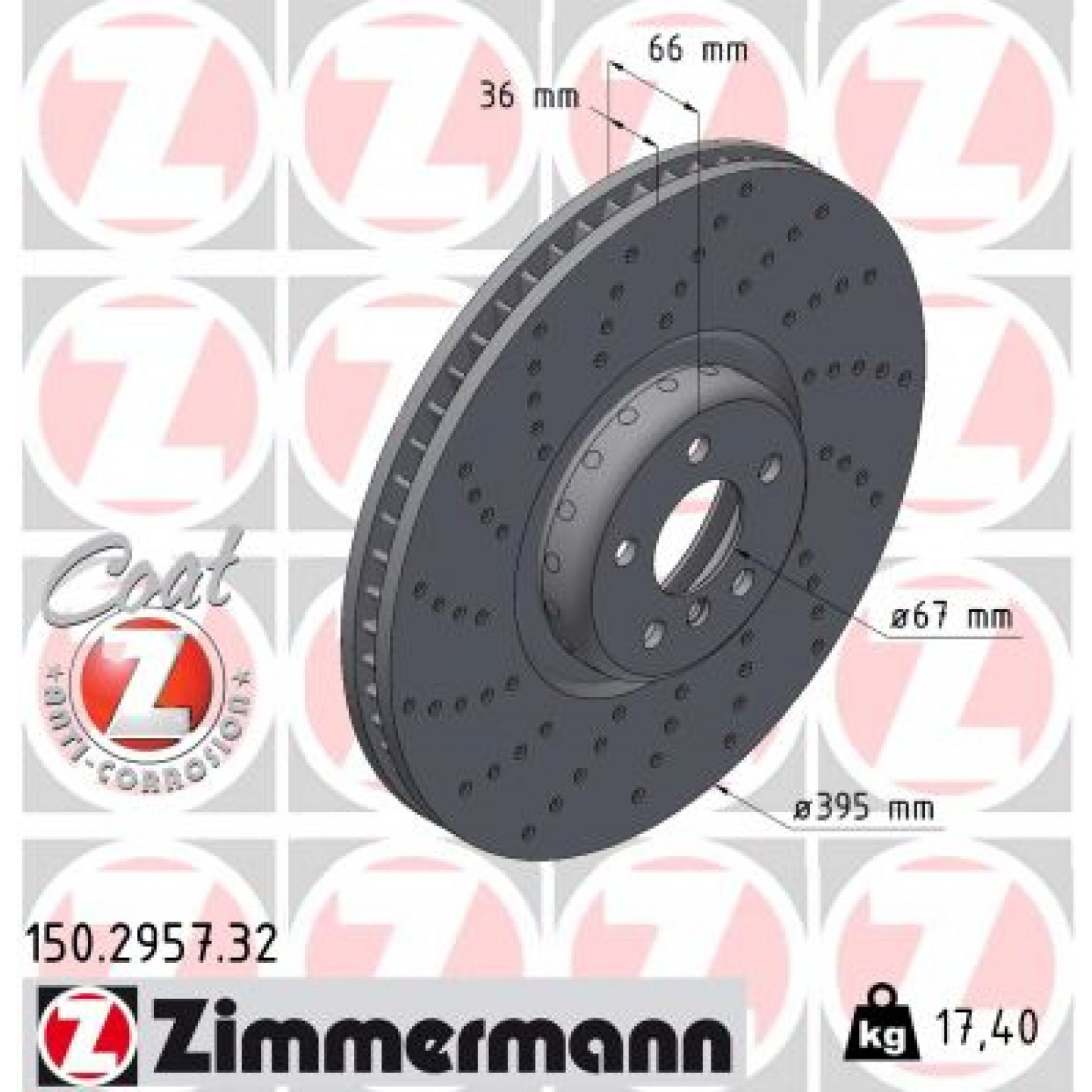Discofreno ZIMMERMANN 150.2957.32