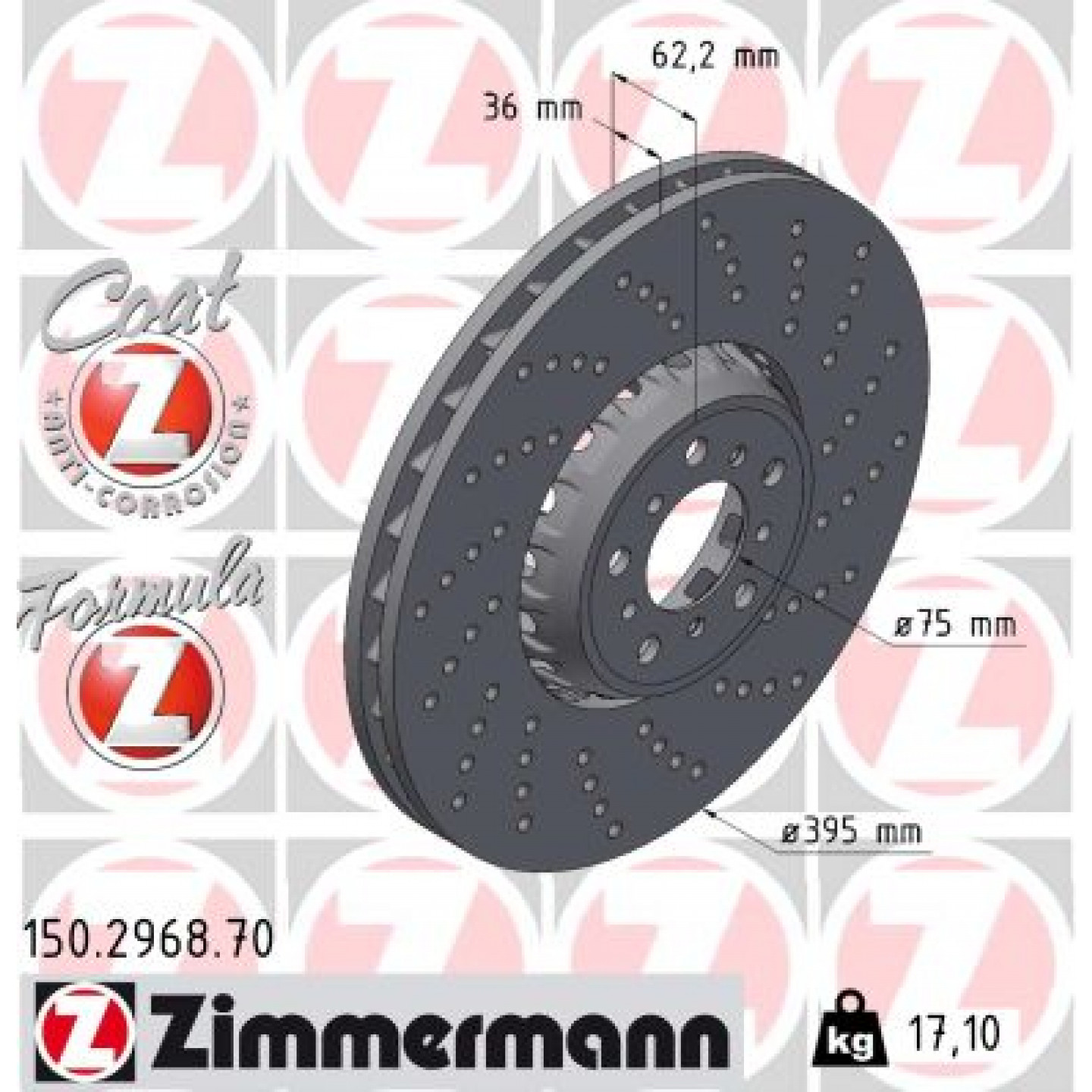 Discofreno ZIMMERMANN 150.2968.70