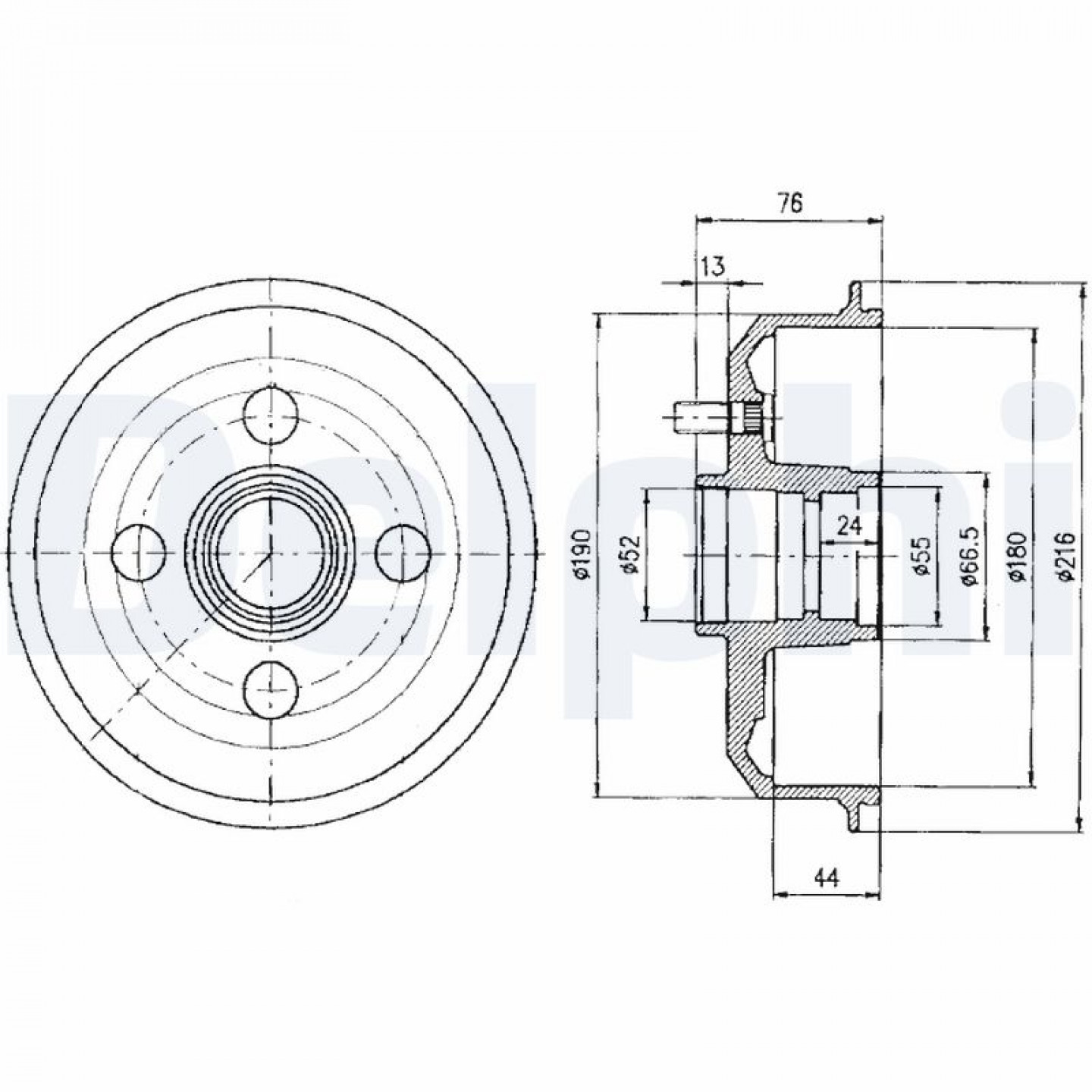 Bremstrommel DELPHI BF329