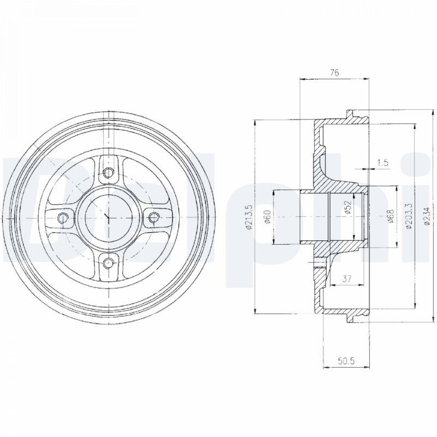 Bremstrommel DELPHI BF427