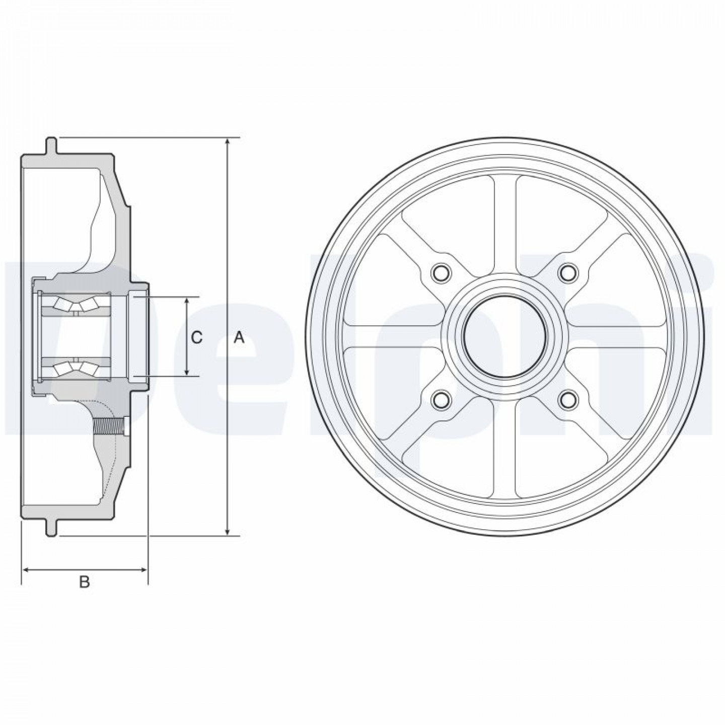 Remtrommel DELPHI BFR484
