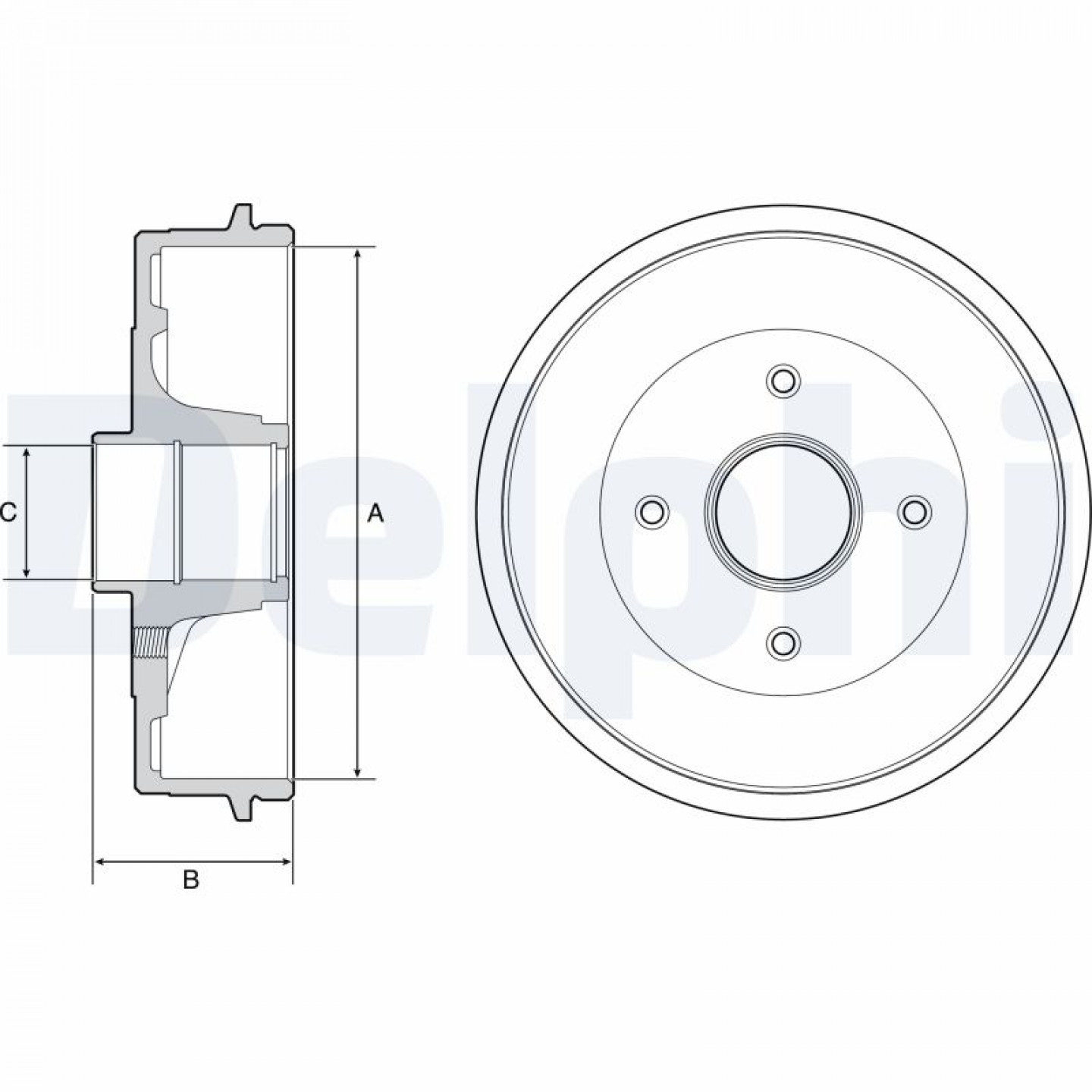 Bremsetromle DELPHI BFR538