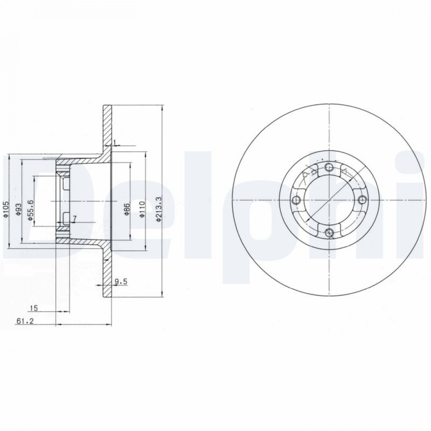 Bremsscheibe DELPHI BG2081