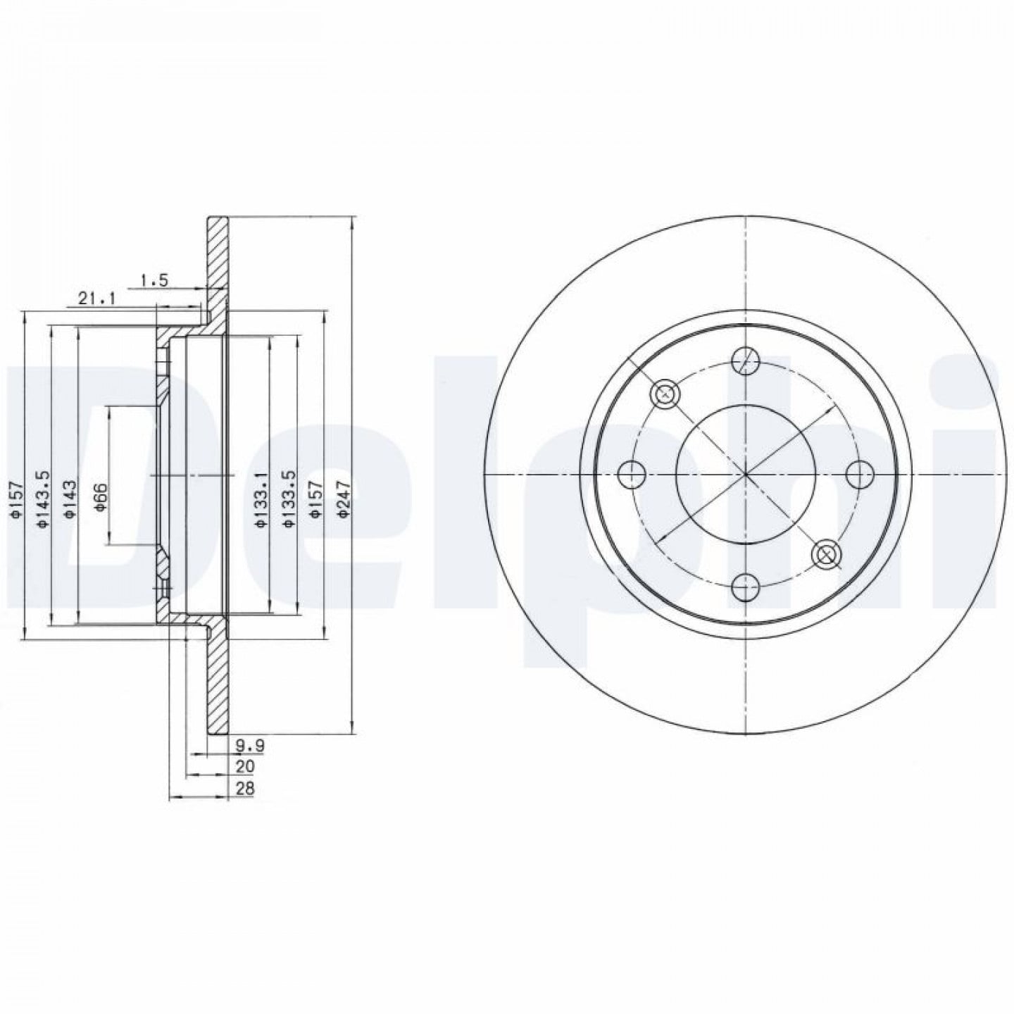 Bremsscheibe DELPHI BG2213