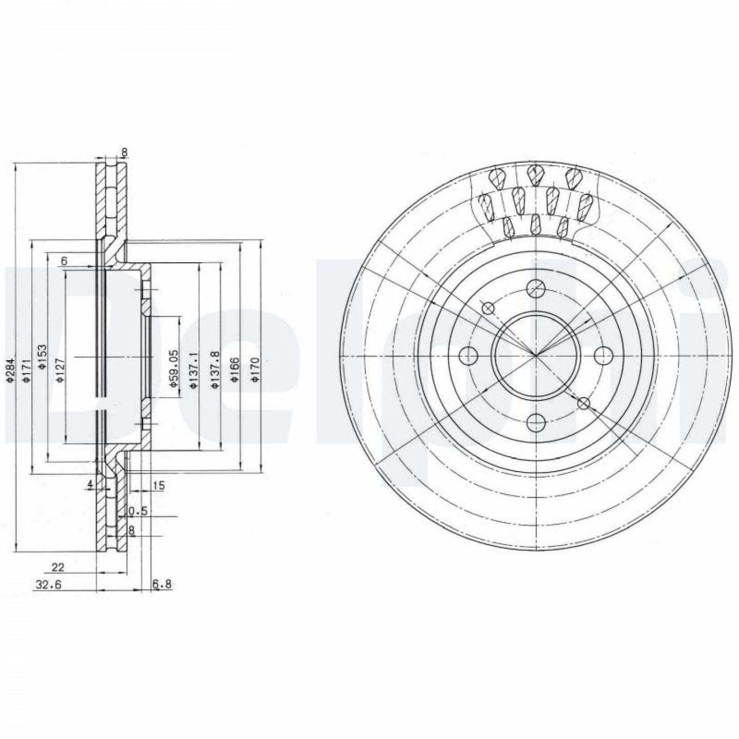 Discofreno DELPHI BG2617