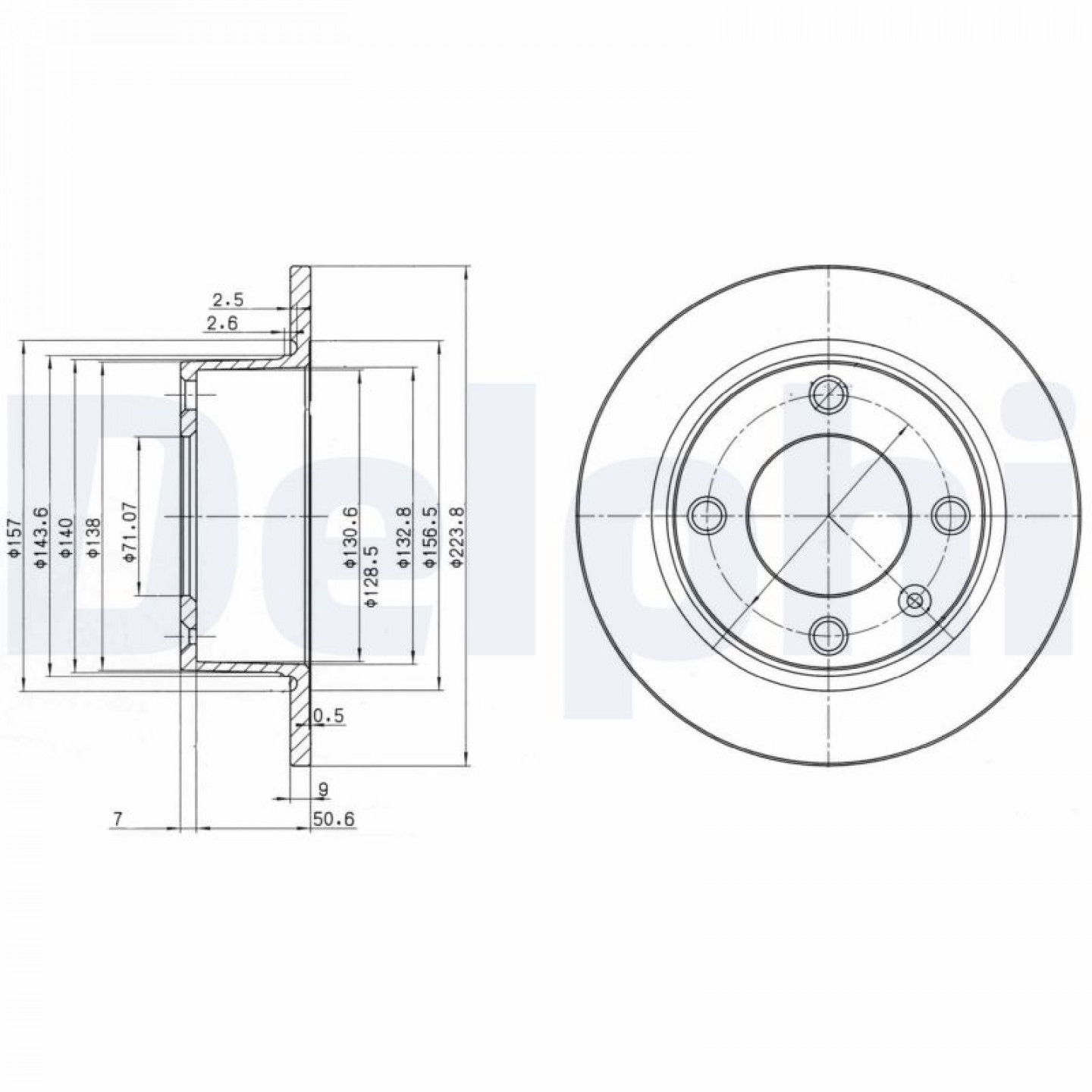 Bremsscheibe DELPHI BG2691