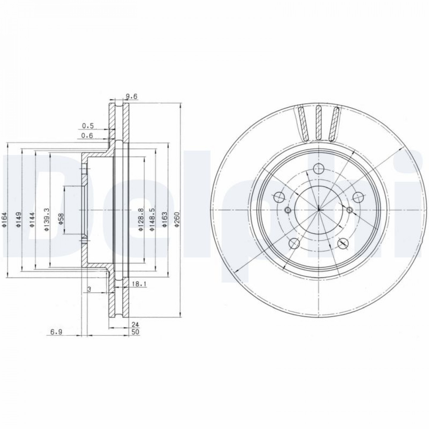 Disque de frein DELPHI BG2767