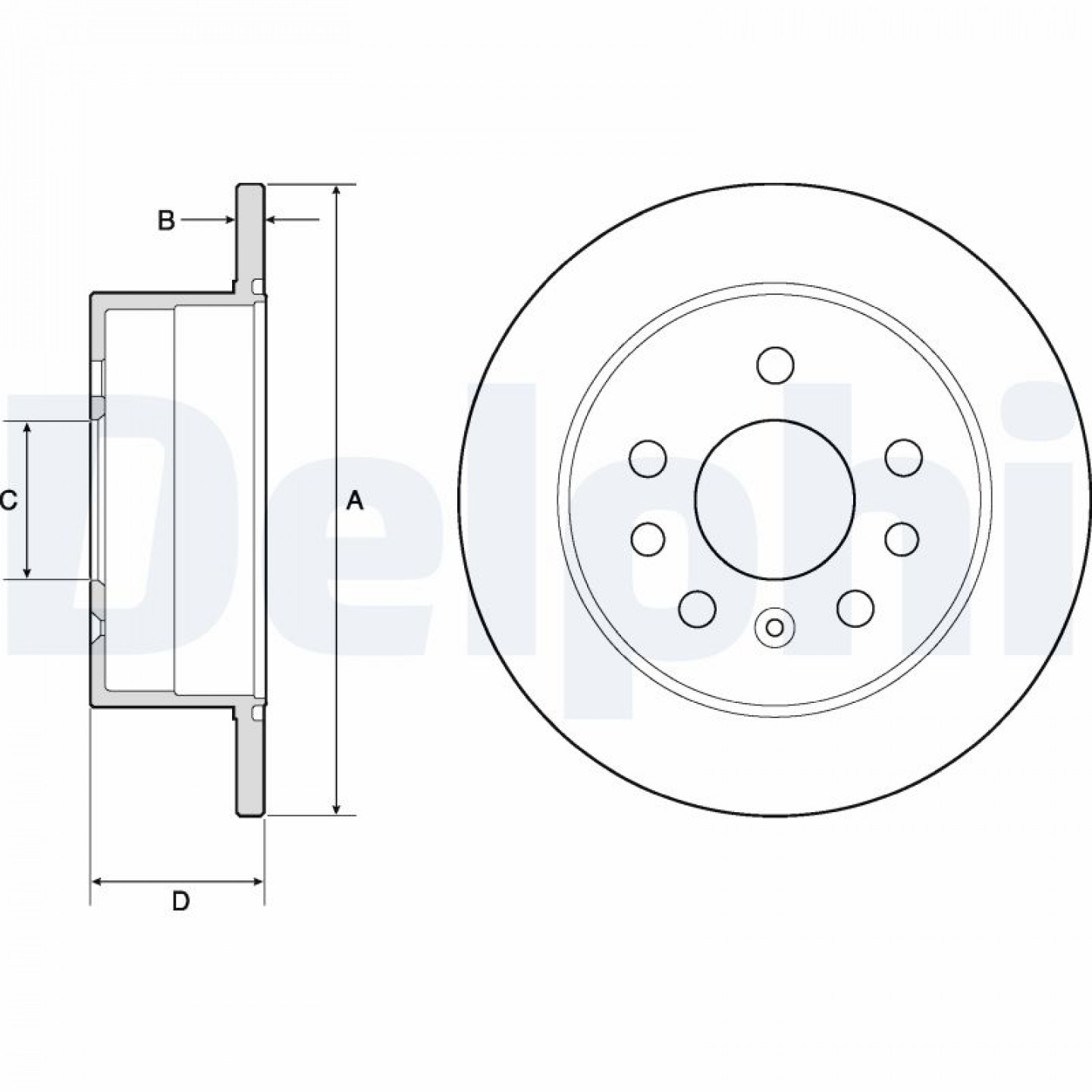 Bremsscheibe DELPHI BG2879