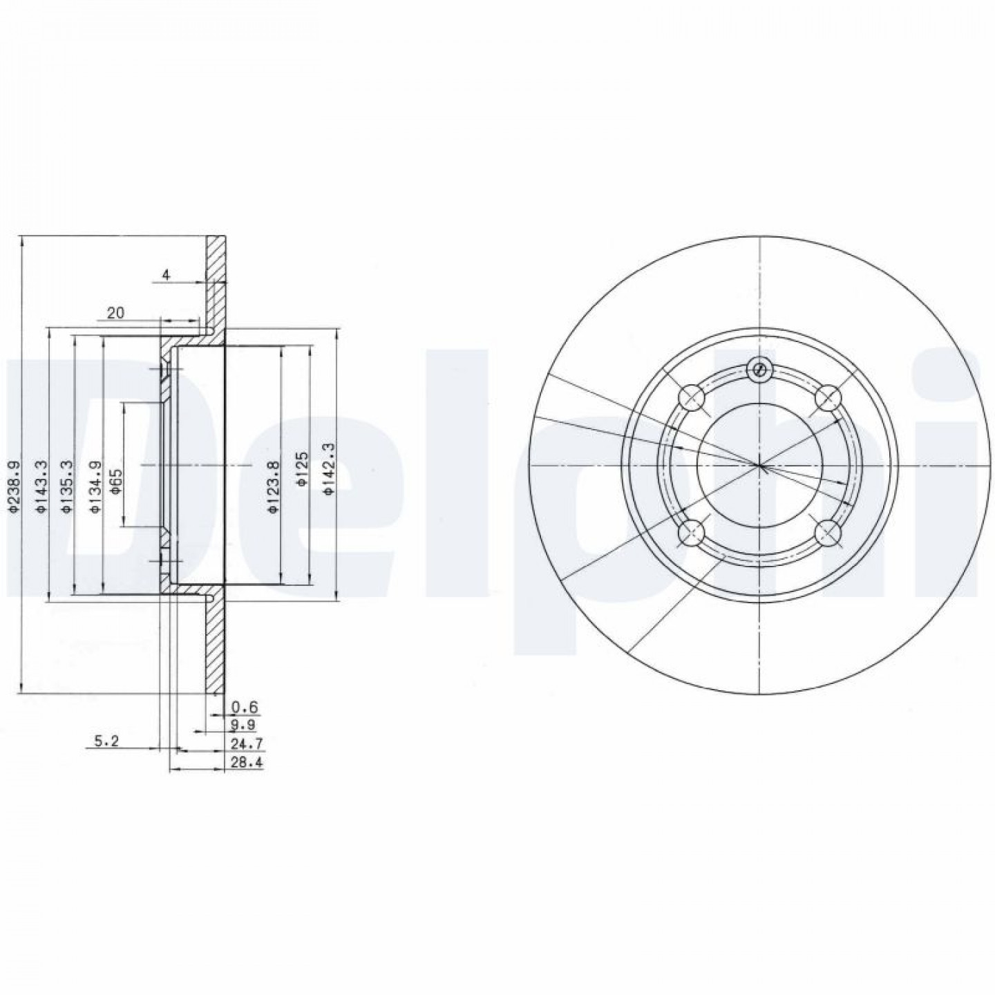 Bremsscheibe DELPHI BG2911