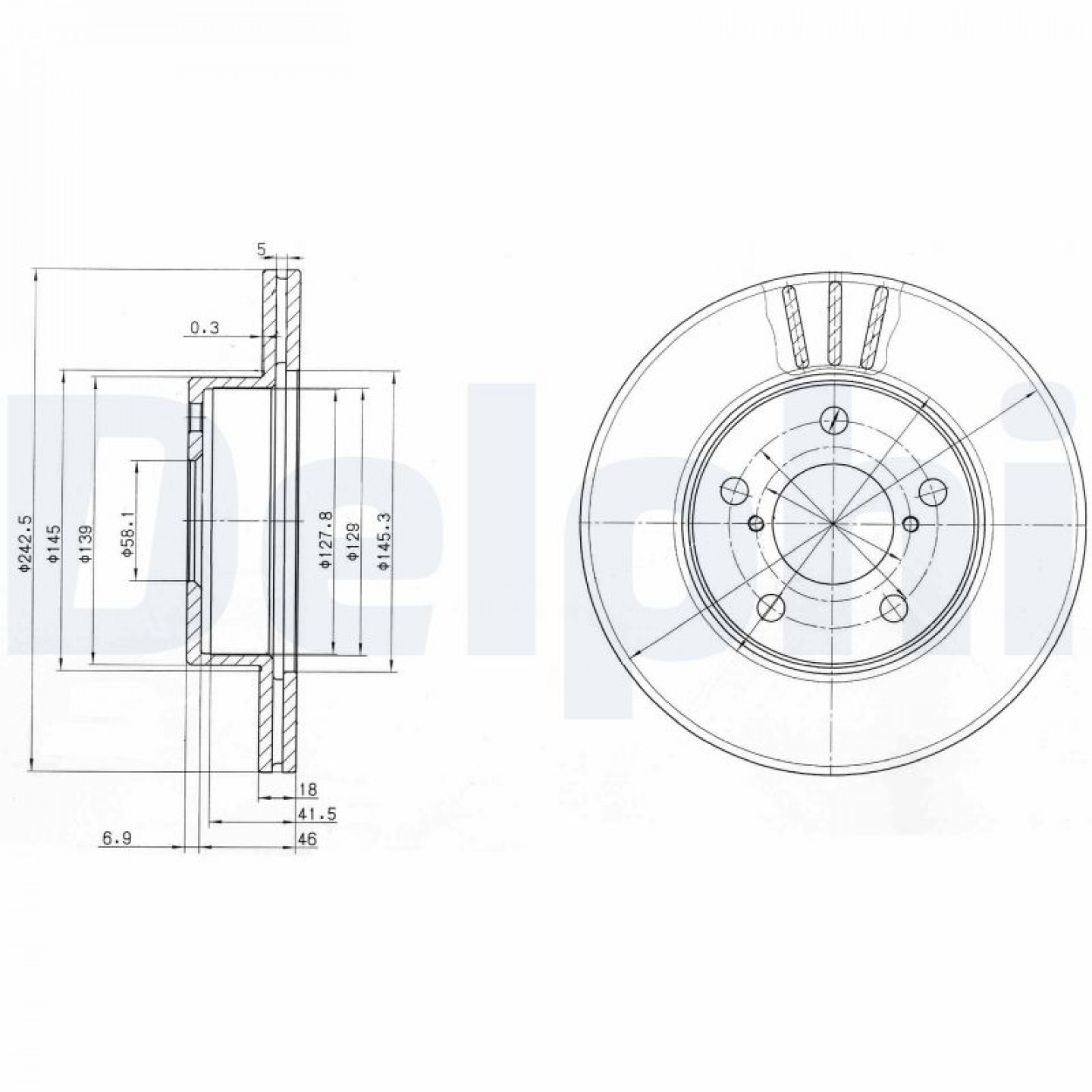 Bremsscheibe DELPHI BG3151