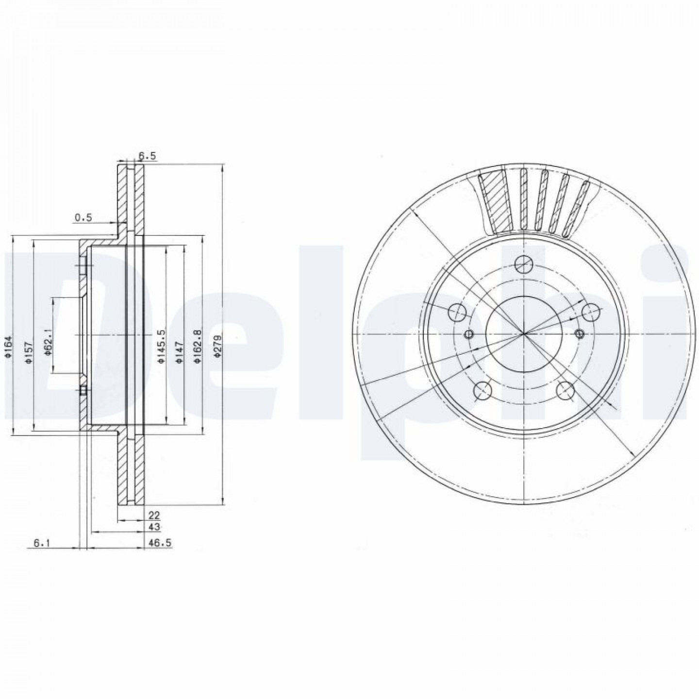 Discofreno DELPHI BG3171