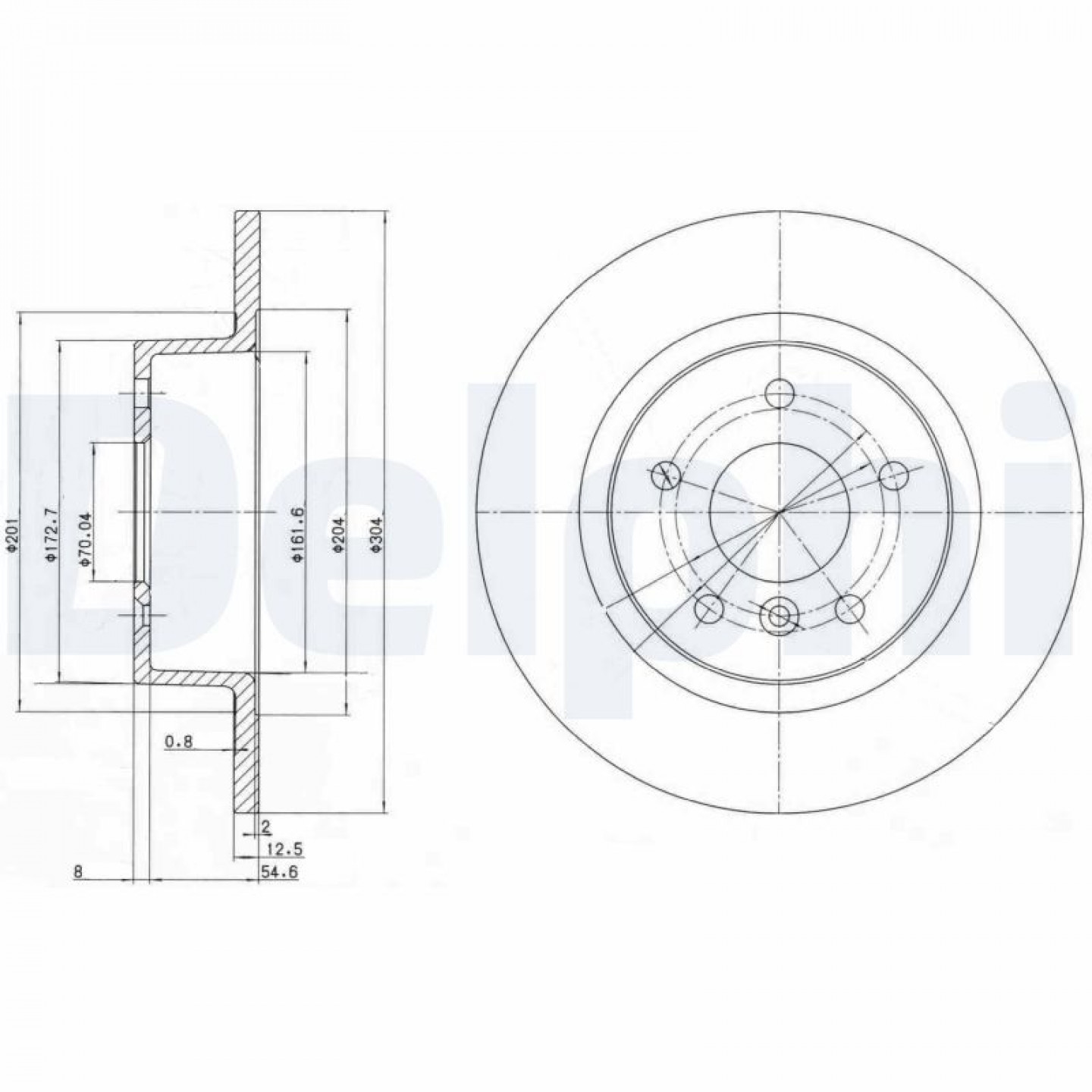 Bremsscheibe DELPHI BG3227C