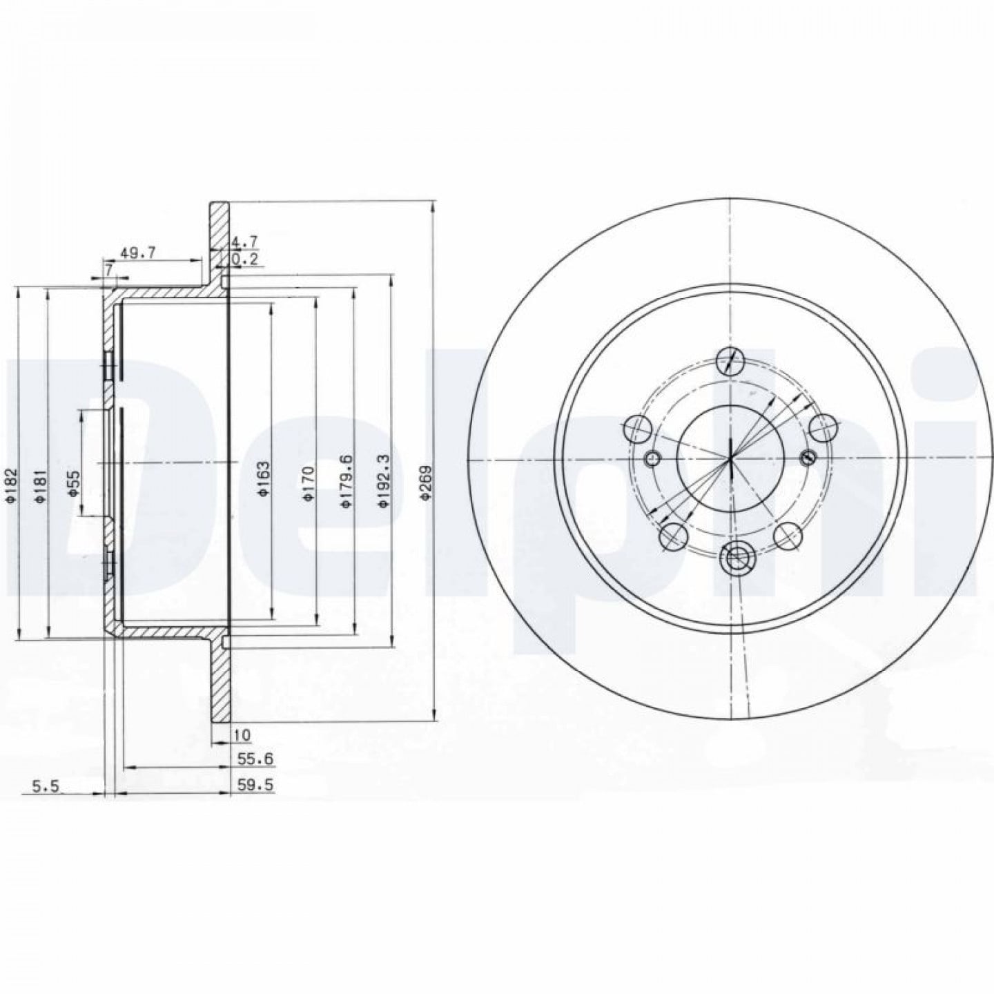 Discofreno DELPHI BG3583