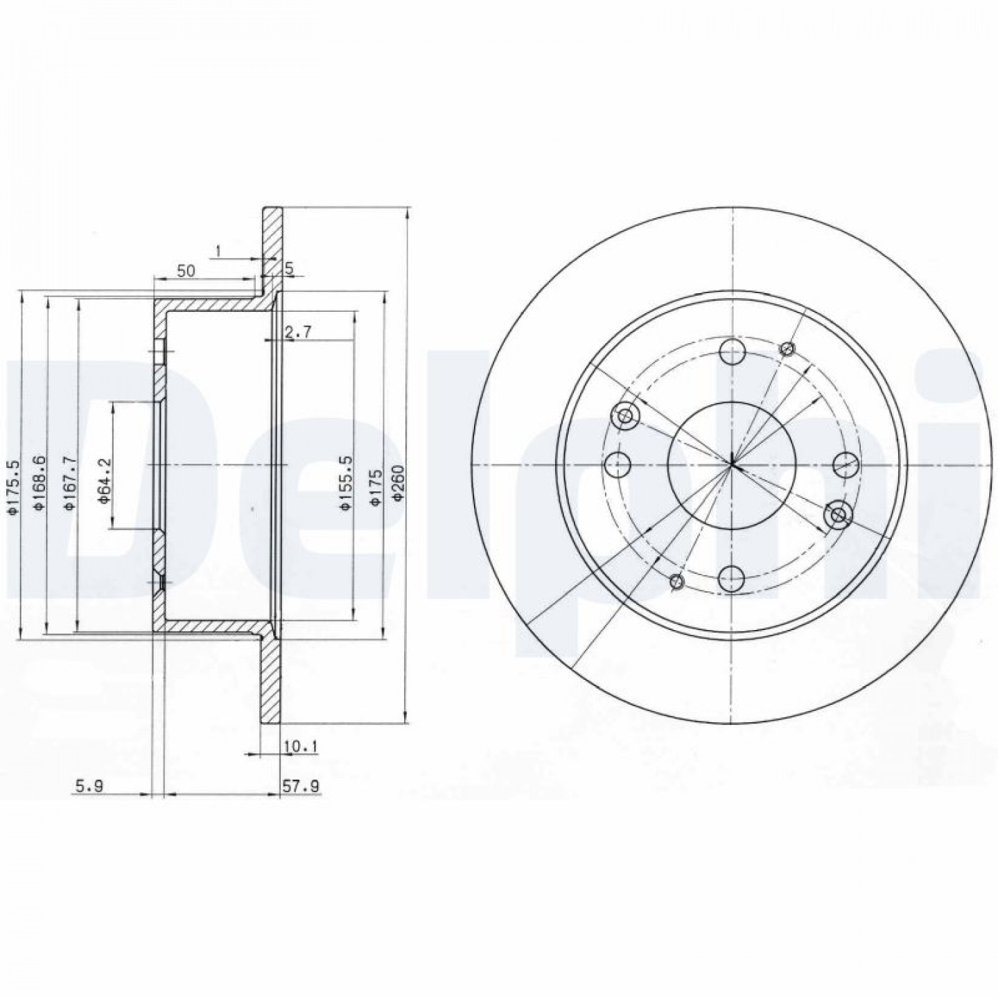 Discofreno DELPHI BG3677