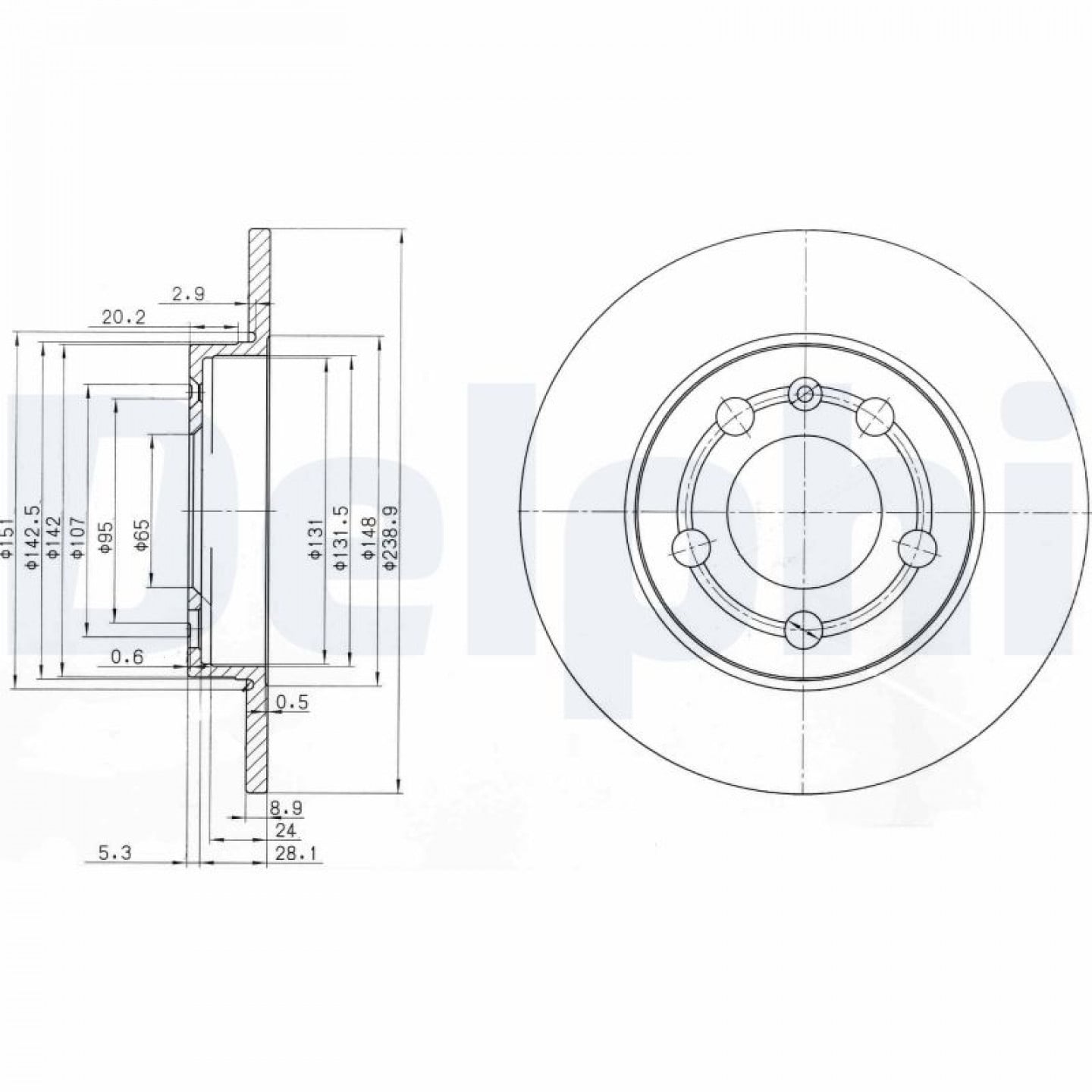 Bremsscheibe DELPHI BG3738