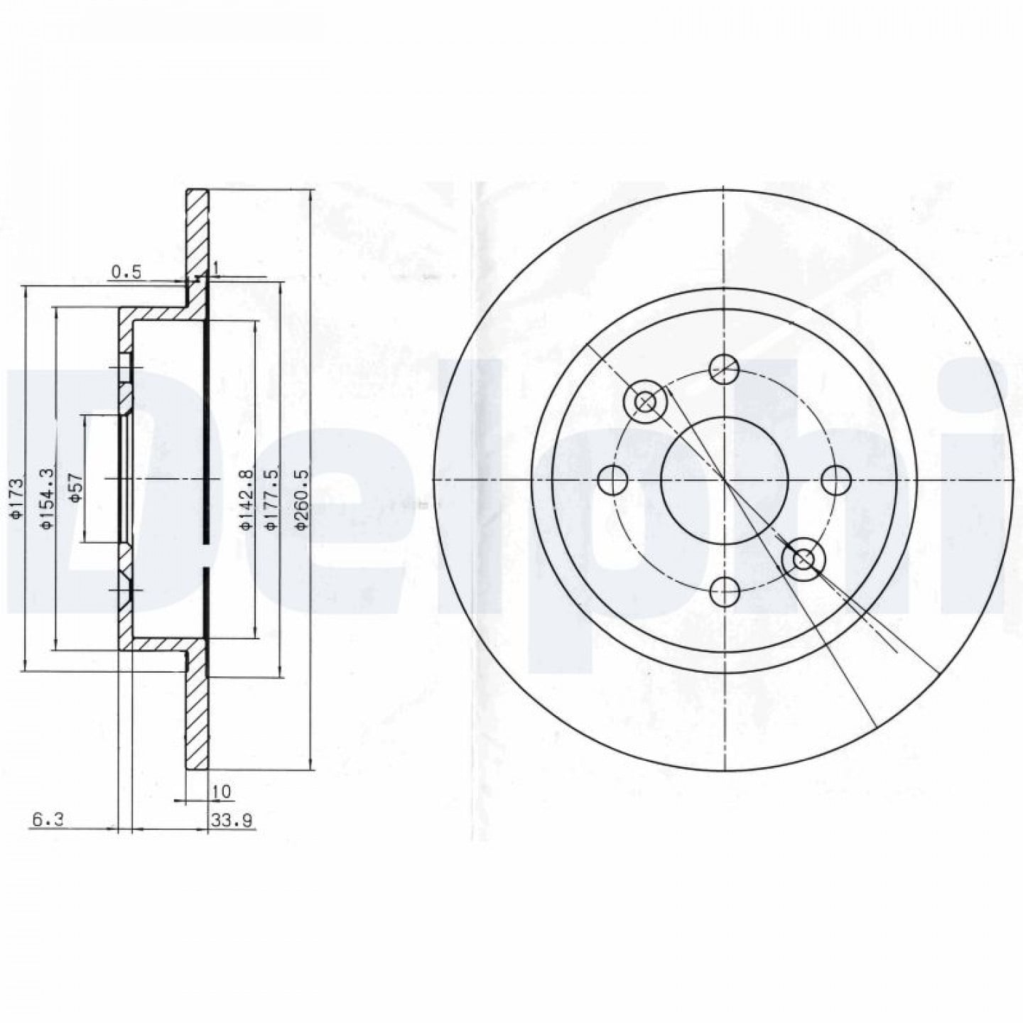 Discofreno DELPHI BG3804