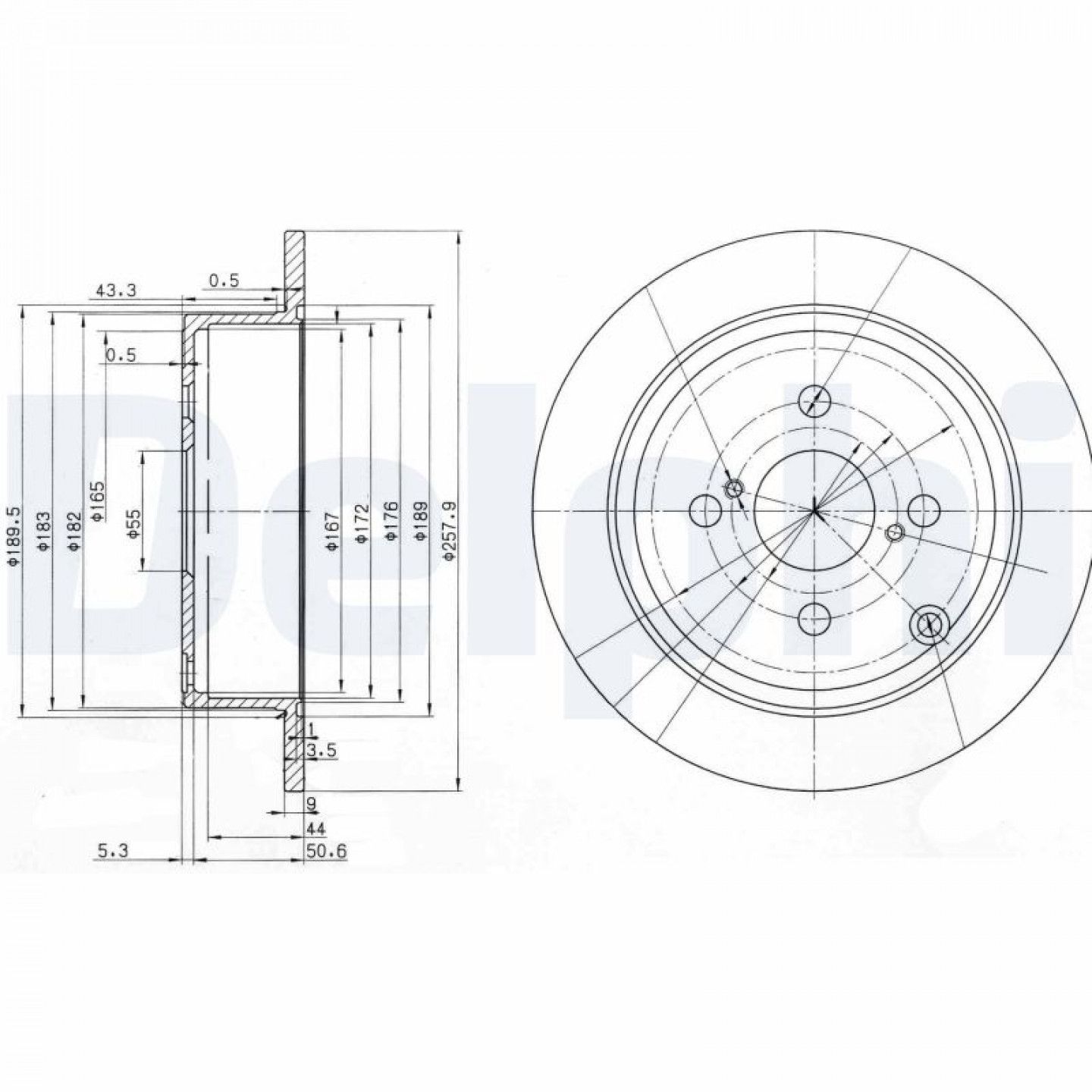 Bremsscheibe DELPHI BG3889