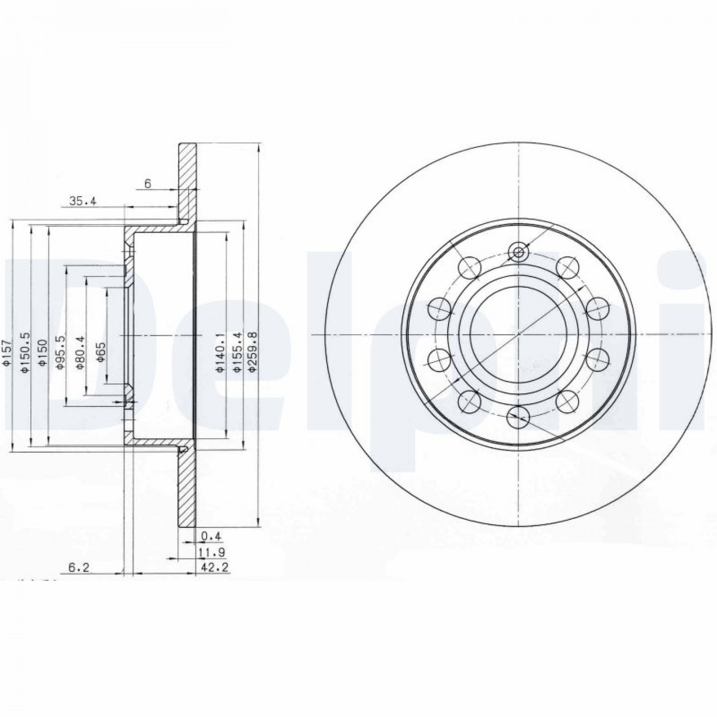Bremsscheibe DELPHI BG3890