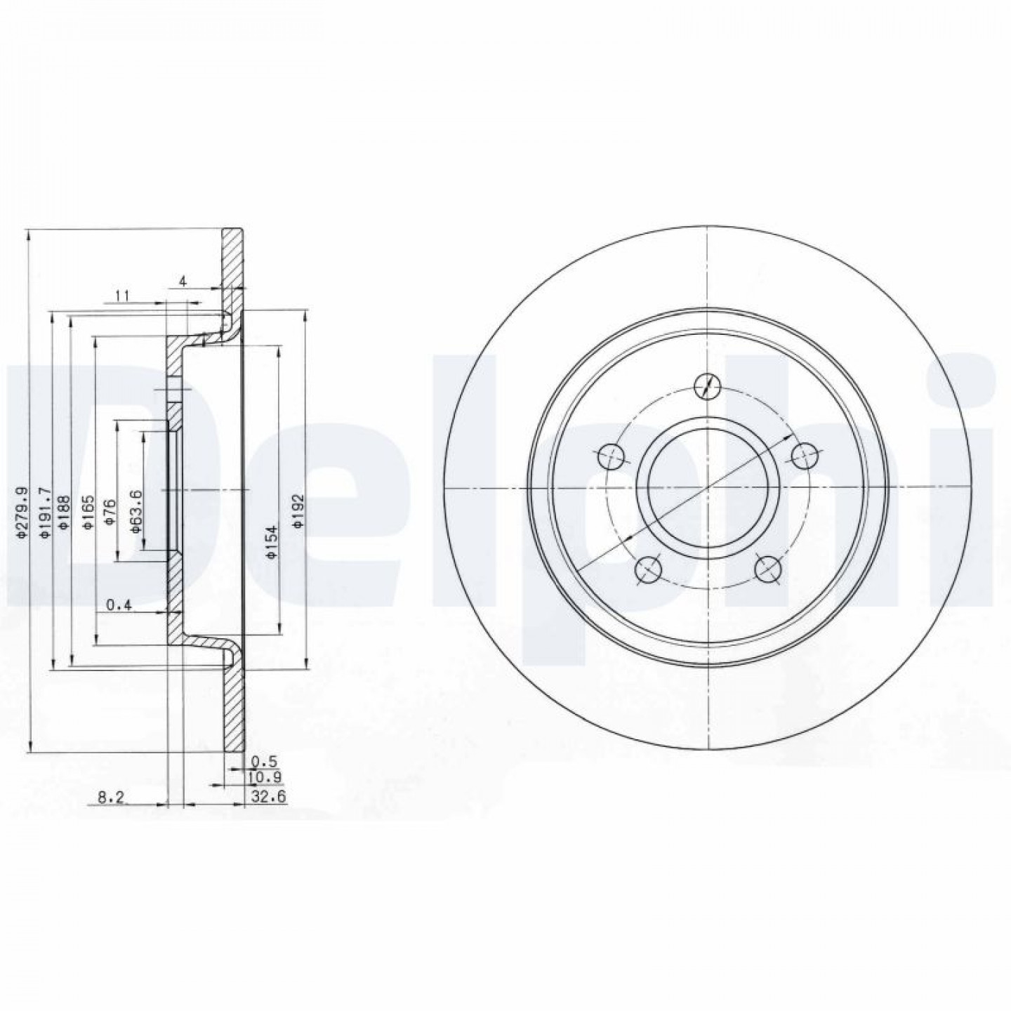 Bremsscheibe DELPHI BG3897C