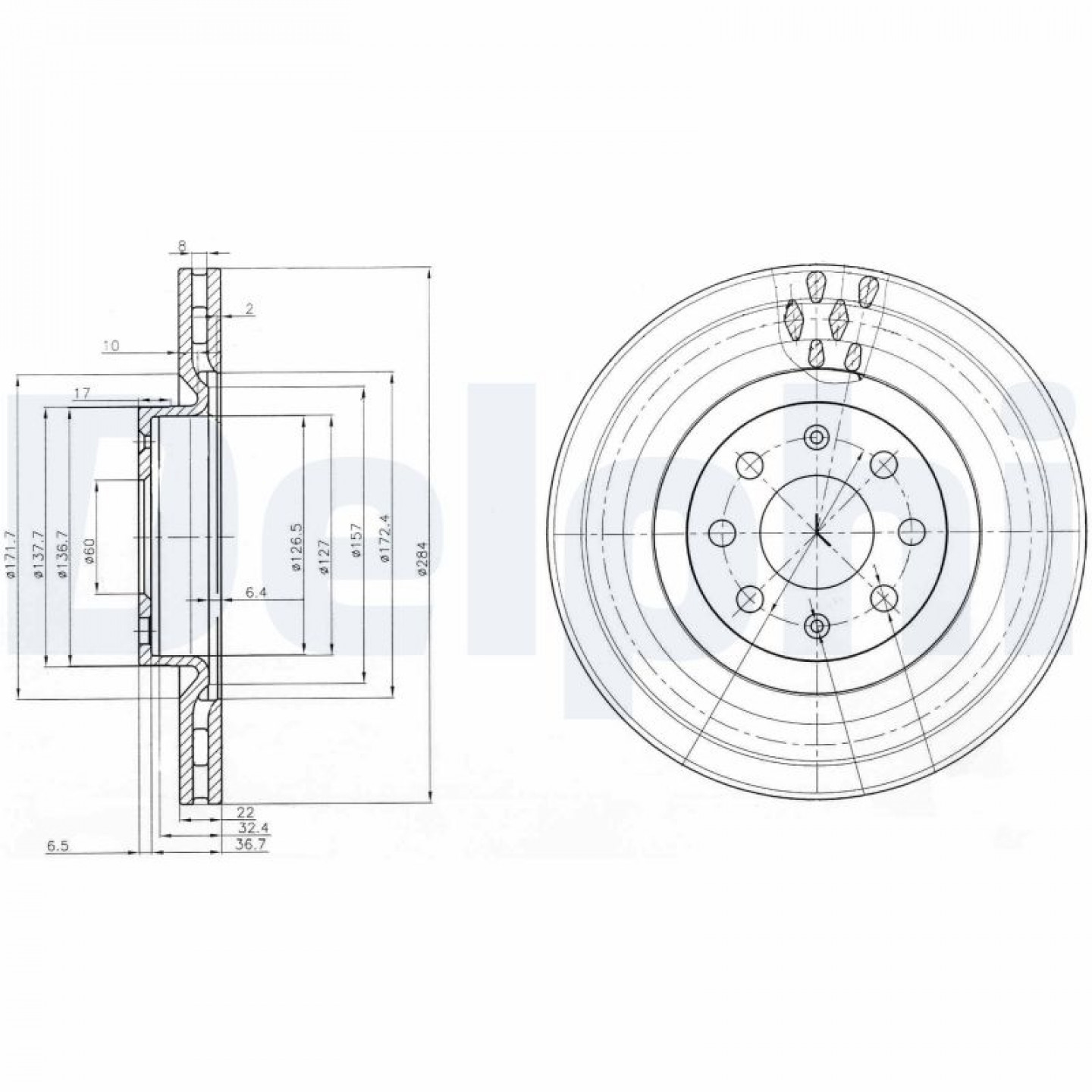 Discofreno DELPHI BG3944