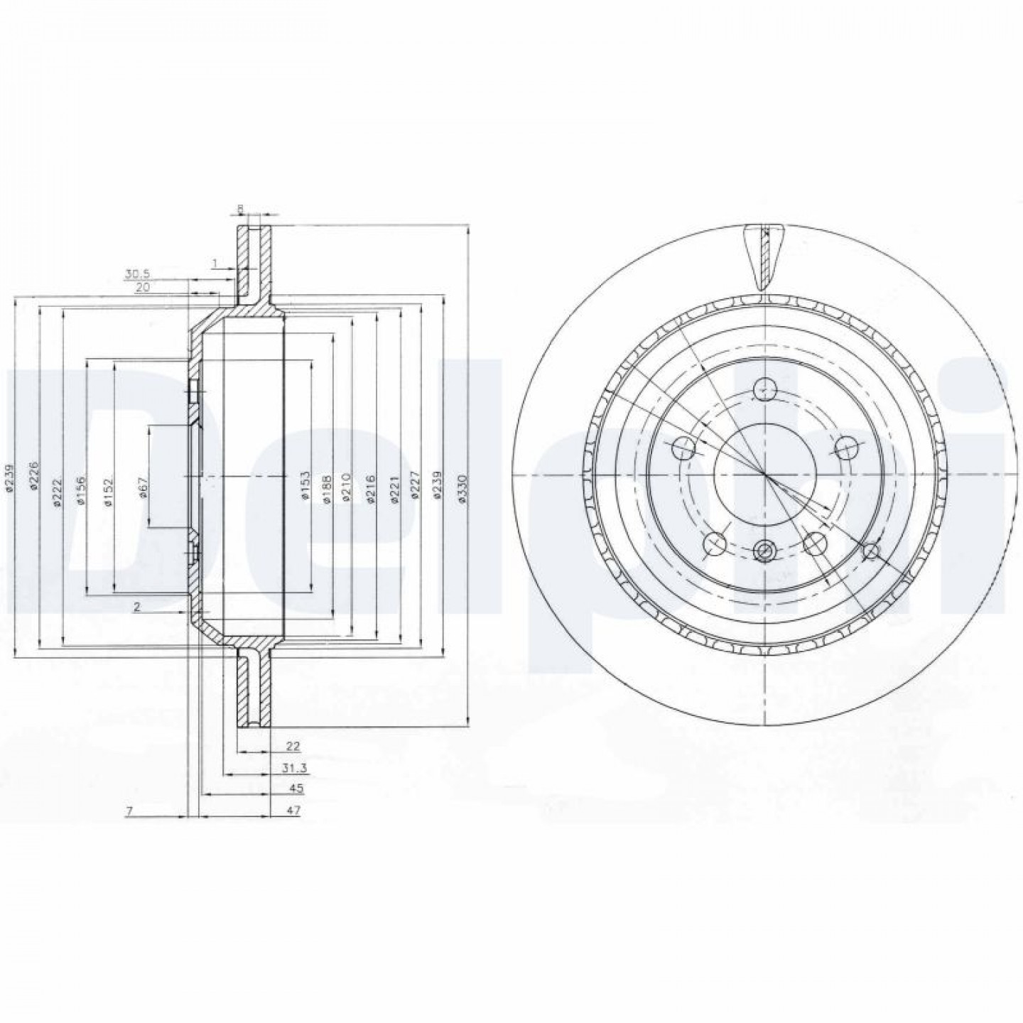 Discofreno DELPHI BG4030