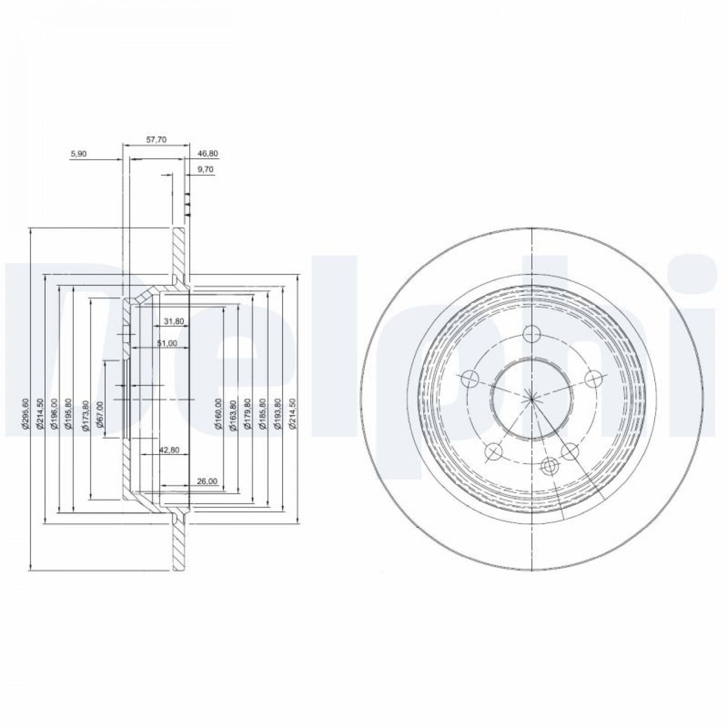 Bremseskive DELPHI BG4063C