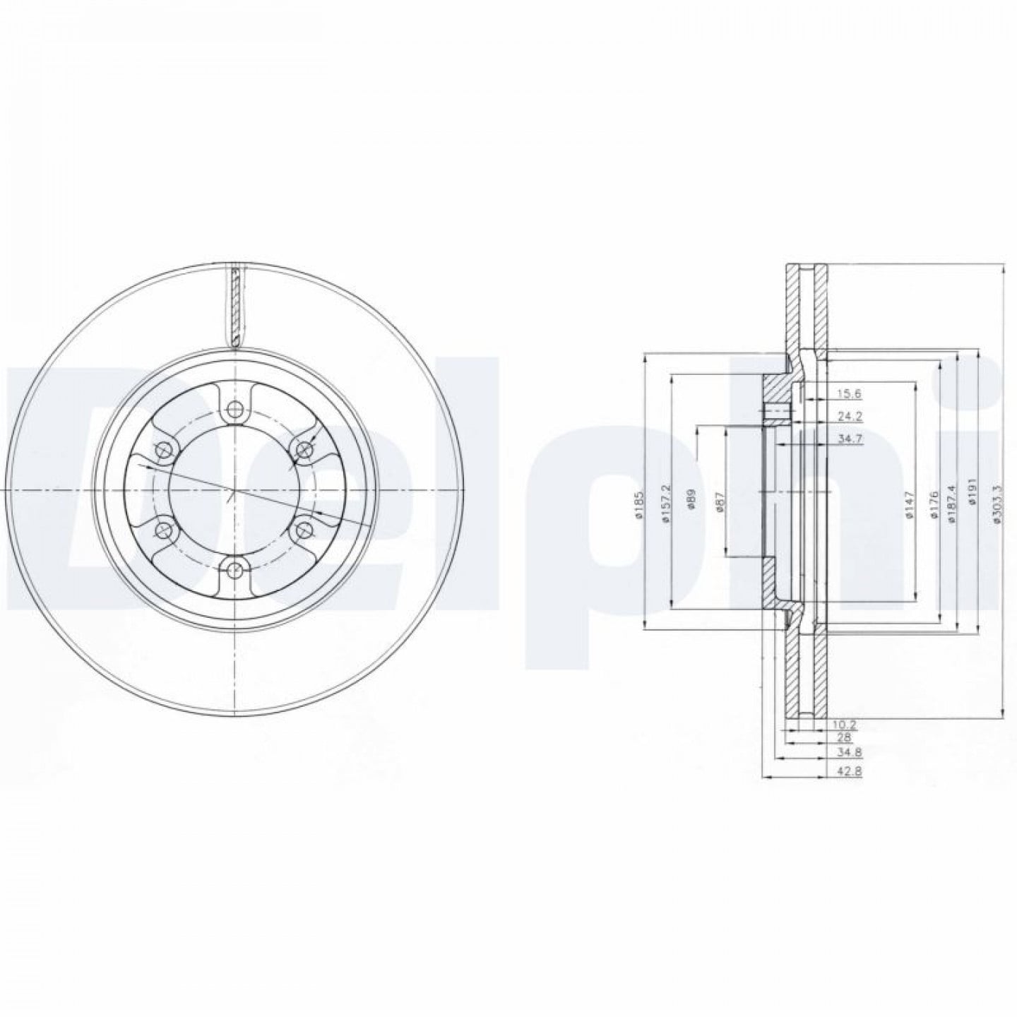 Discofreno DELPHI BG4133
