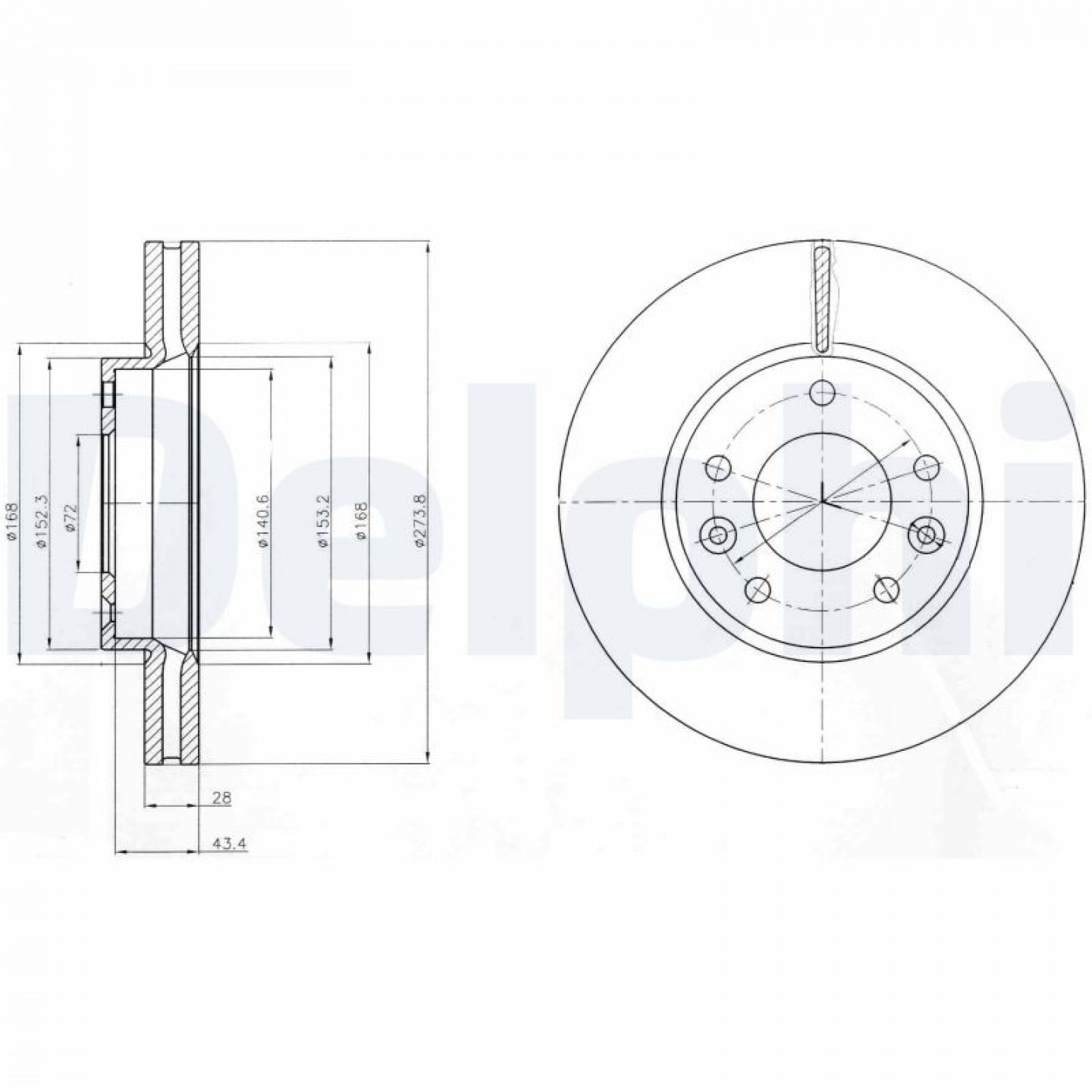 Discofreno DELPHI BG4261