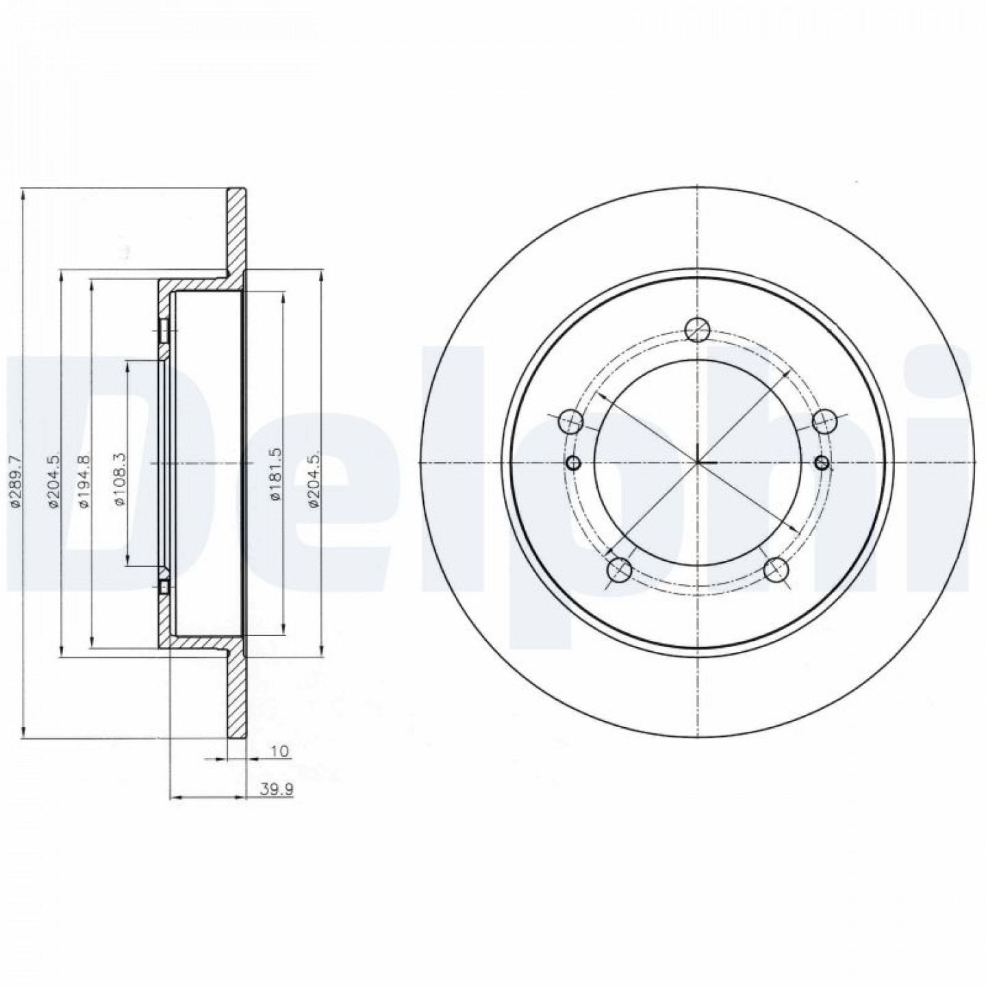 Discofreno DELPHI BG4289