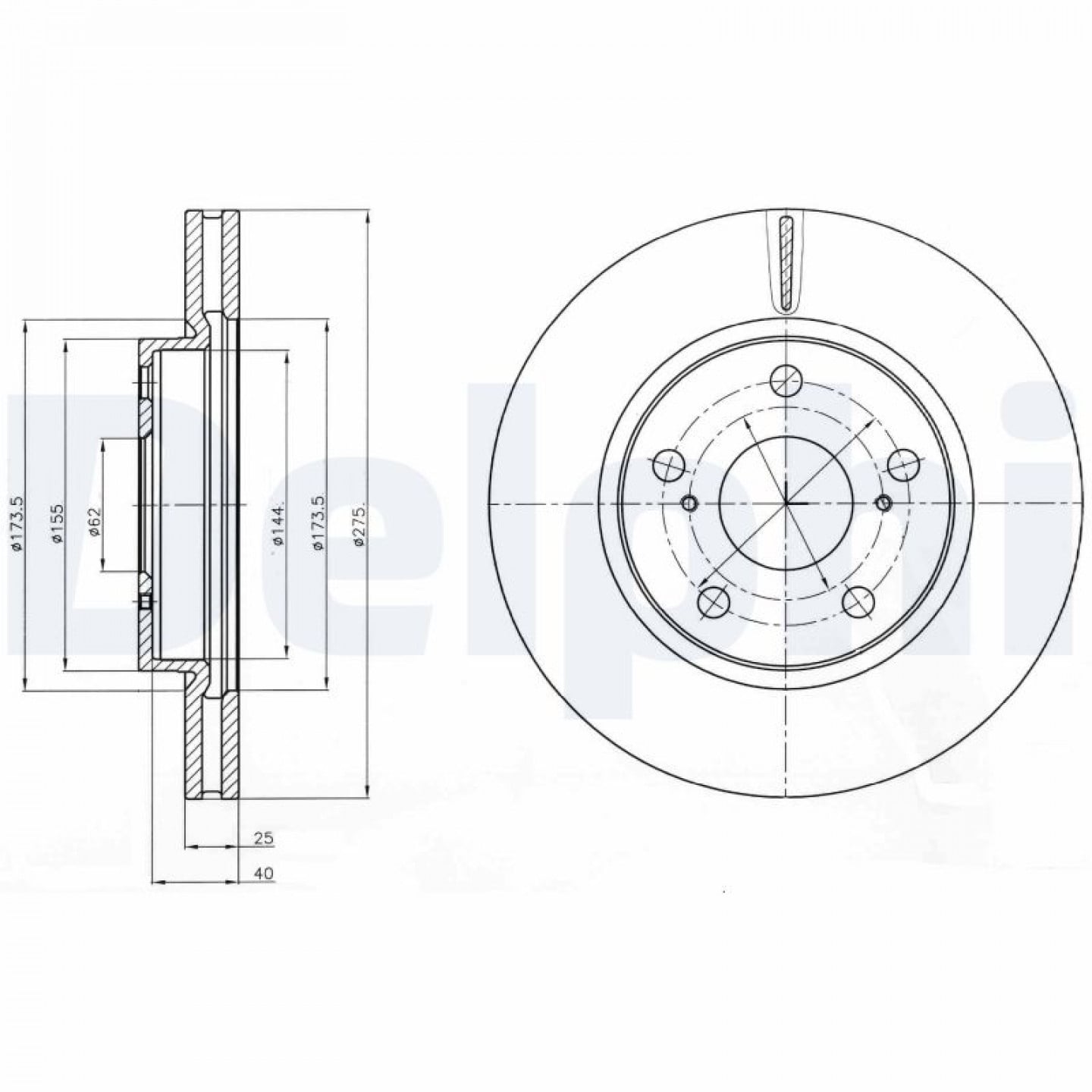 Bremsscheibe DELPHI BG4304