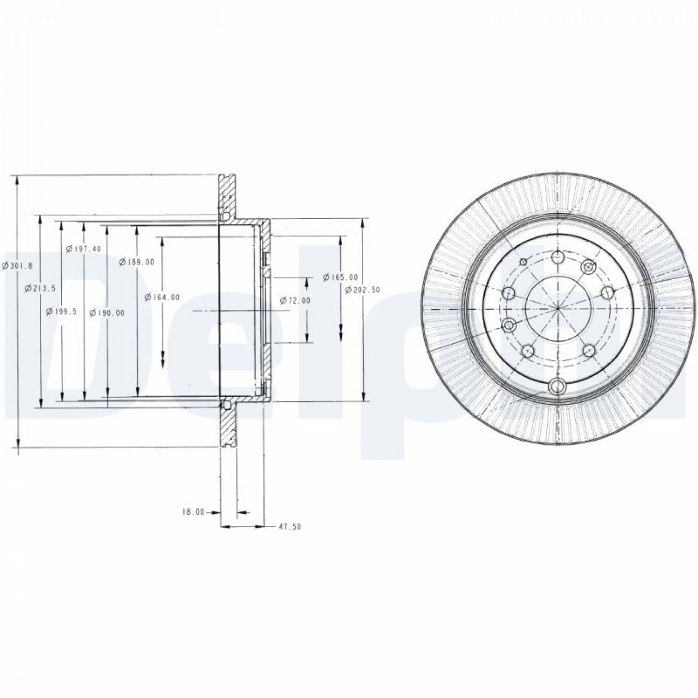Disque de frein DELPHI BG4336