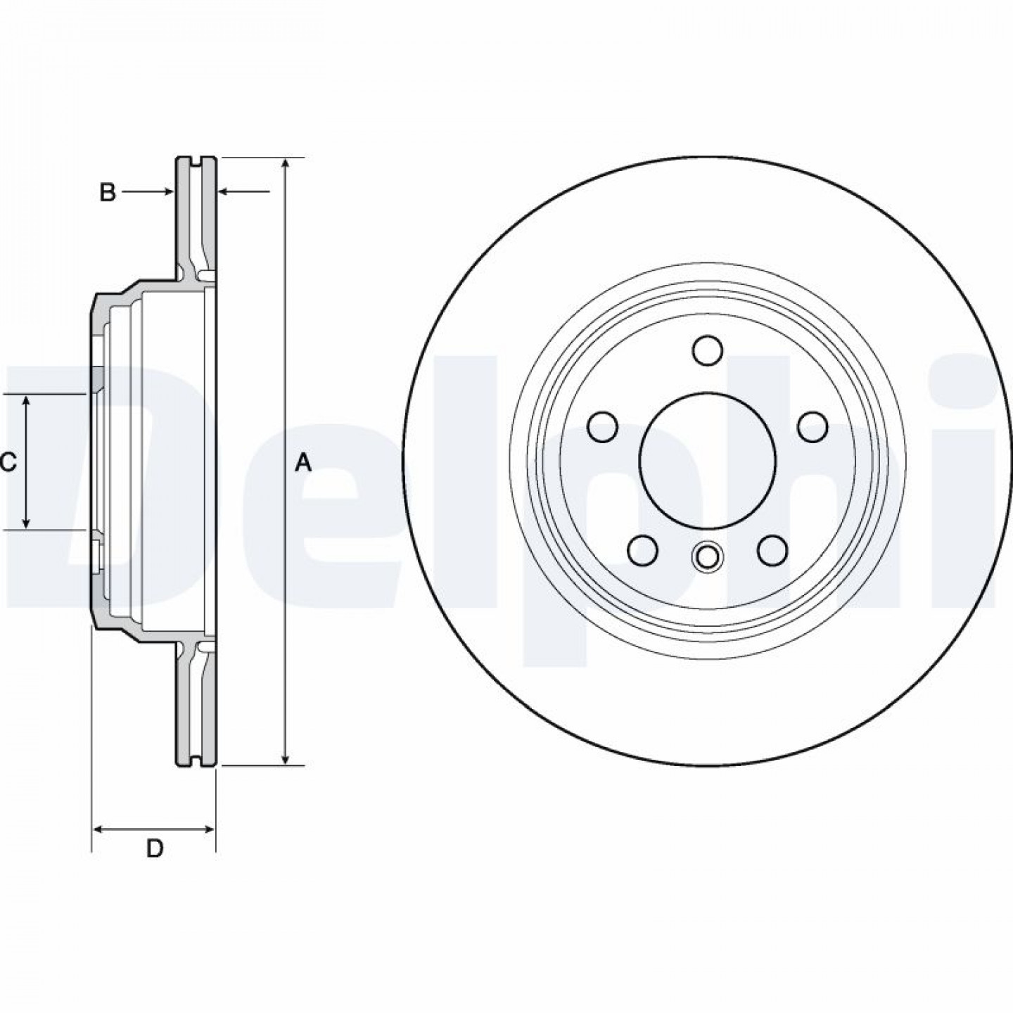 Bremsscheibe DELPHI BG4665C